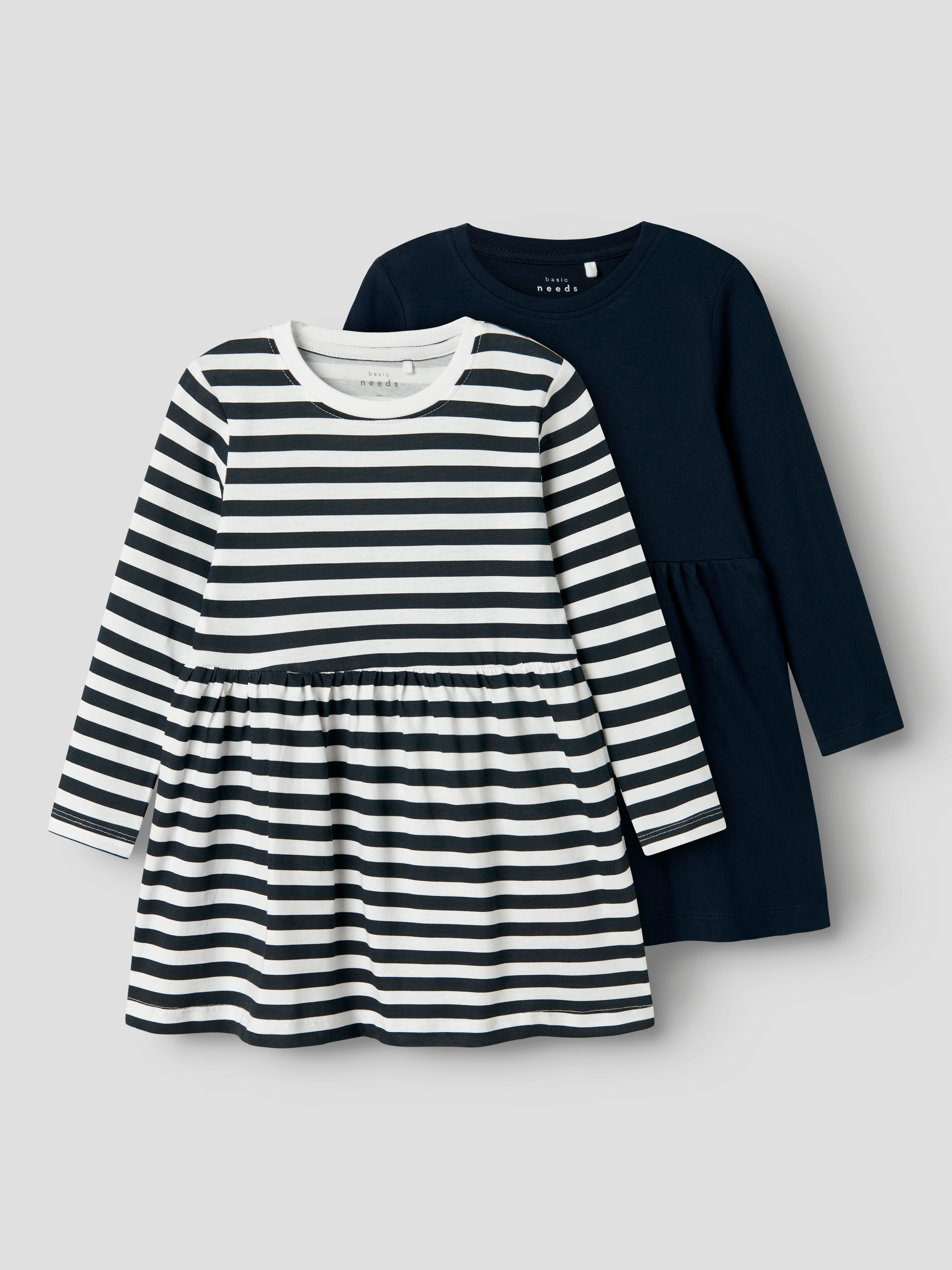 Name It Minikleid »NMFVIVIA LS DRESS 2P NOOS« Packung, 2 Stk. tlg.