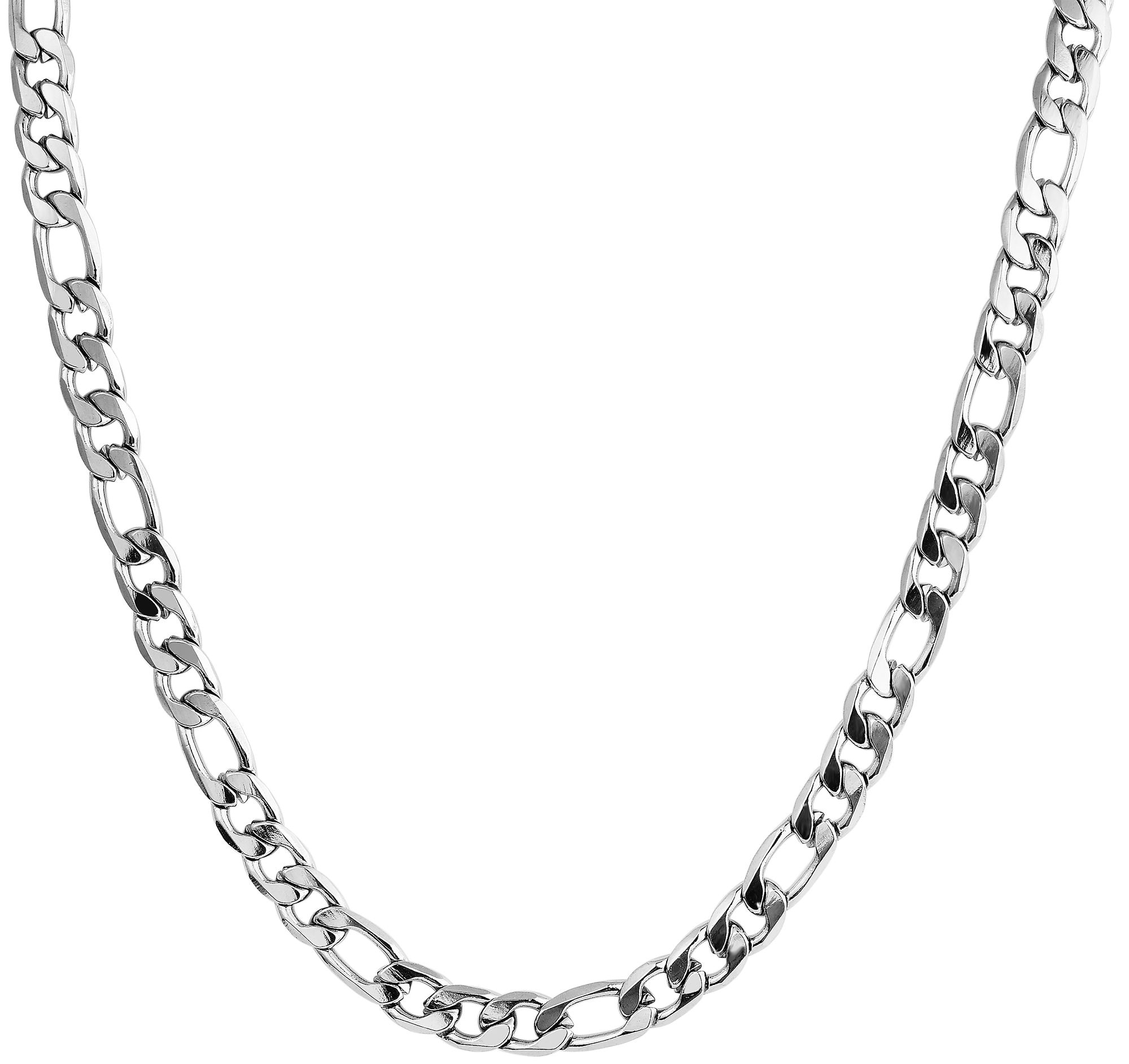 Adelia´s Kette ohne Anhänger »Unisex Halskette – Figarokette aus Edelstahl« Ideal als Geschenk zum einfach so