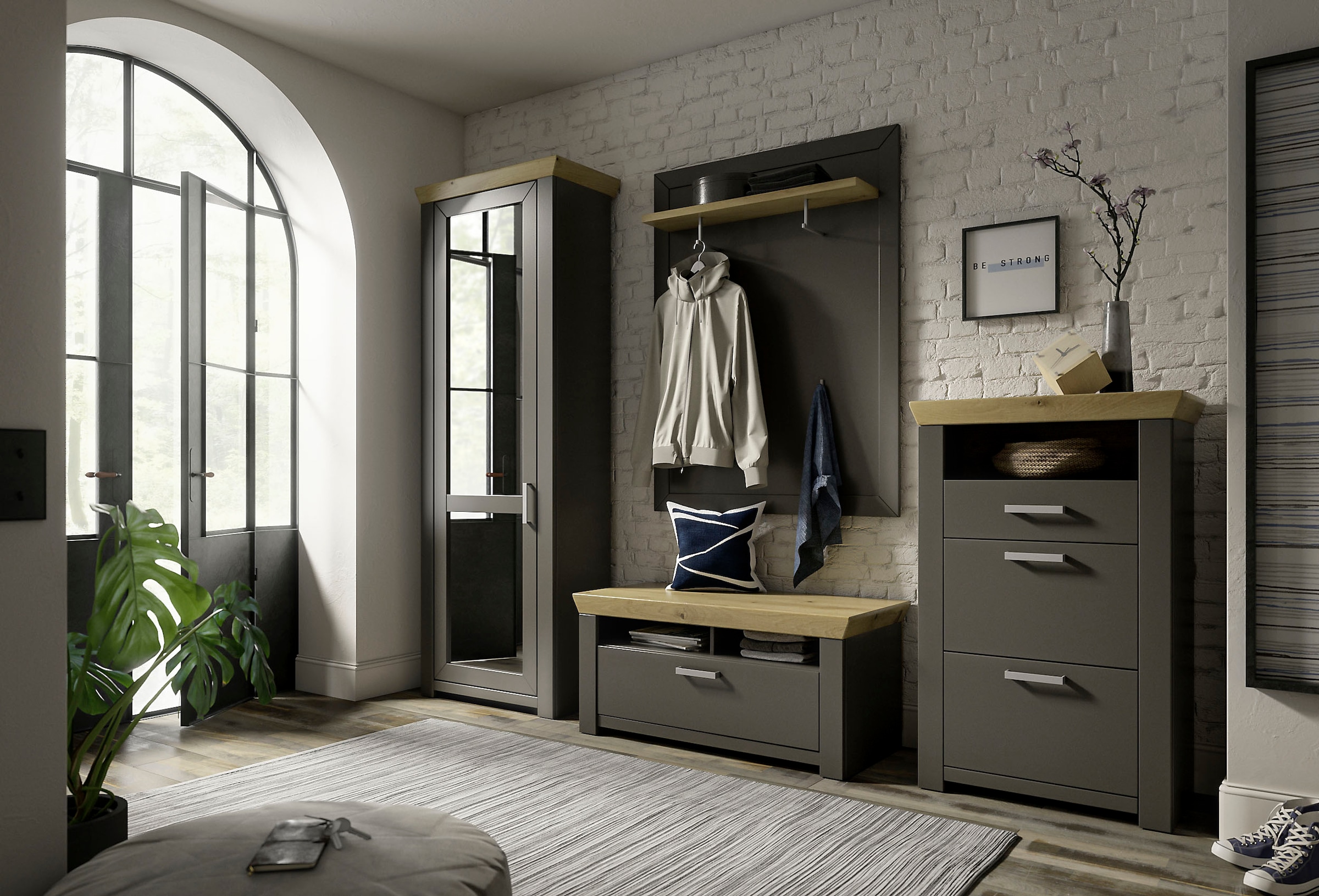 set one by Musterring Garderoben-Set "GA York Kombi 55" Set, 4 Stk. tlg. günstig online kaufen