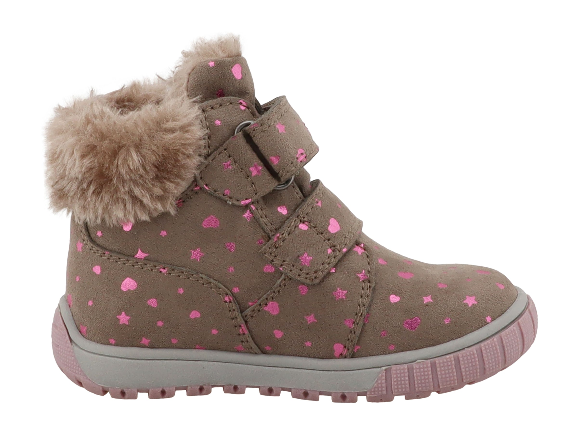 TOM TAILOR Winterboots  Klettboots, Snowboots mit glänzenden Herzchen und Sternchen