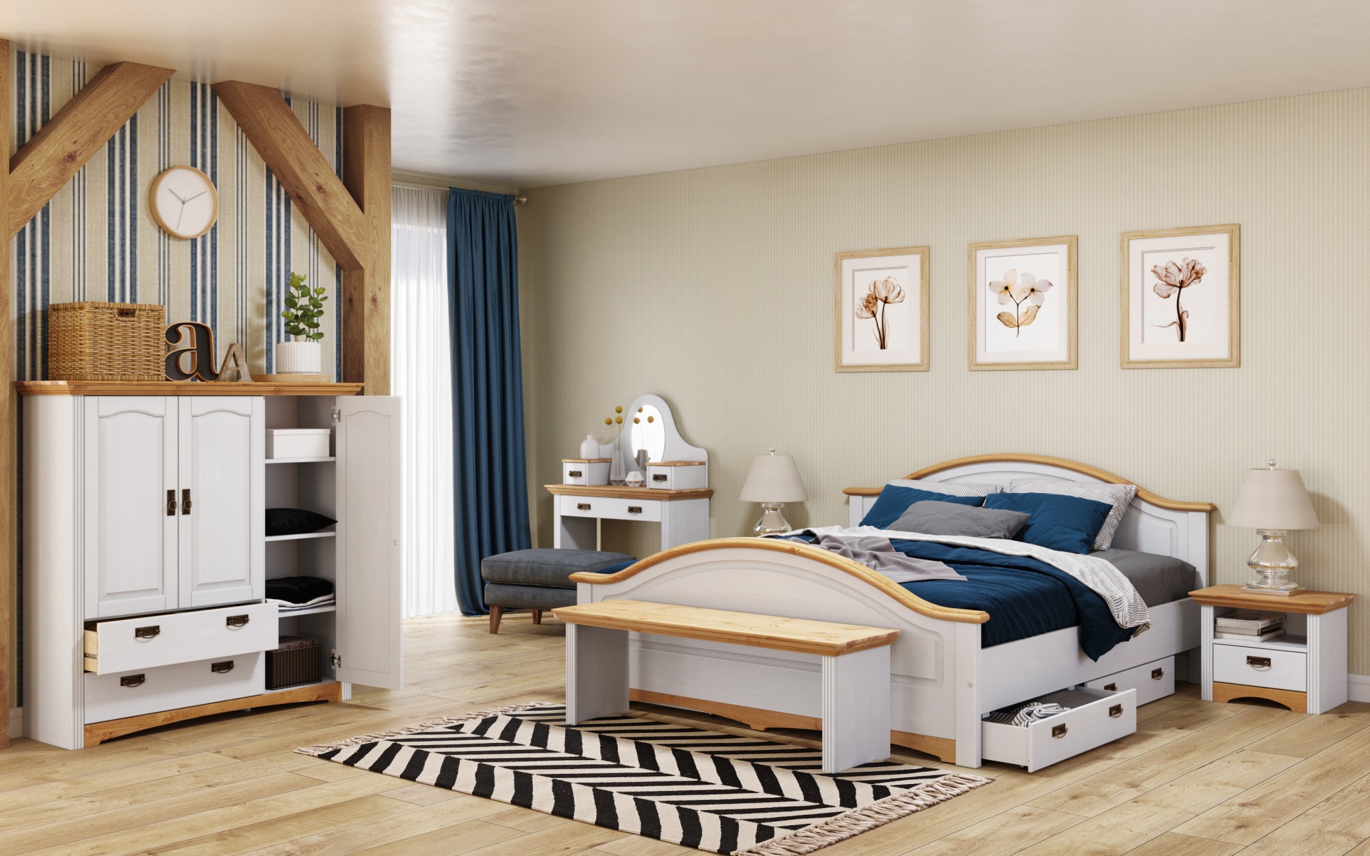 OTTO home Wäscheschrank "Konrad" 2 Breiten: 94/133 cm H/T ca. 132/39 cm, au günstig online kaufen