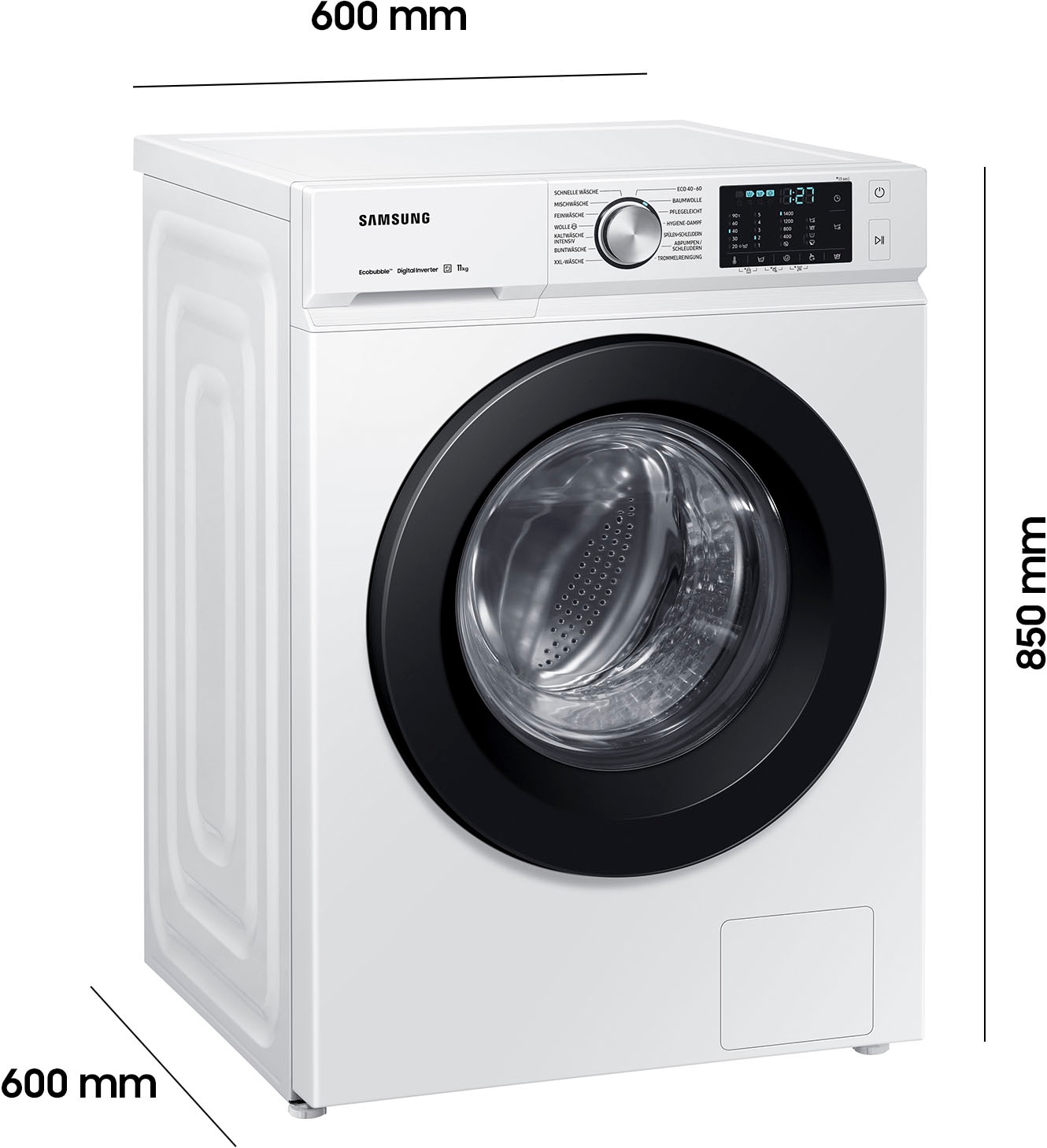 Samsung Waschmaschine »WW1BBBA049AW«, 11 kg, 1400 U/min