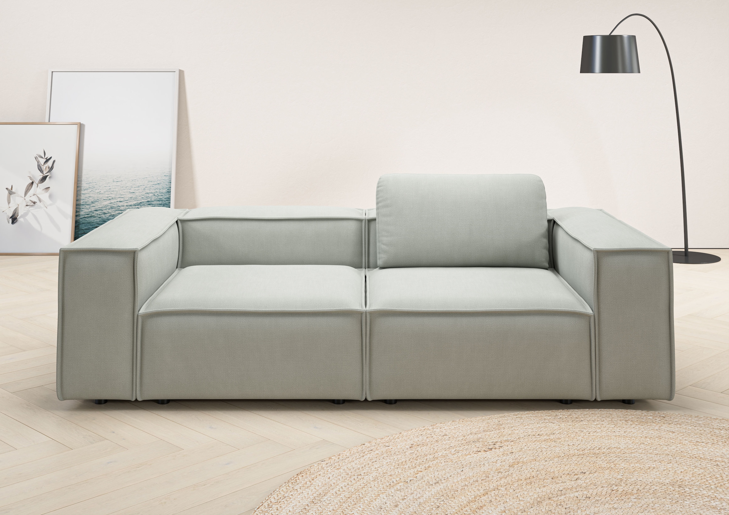 Home affaire 2-Sitzer "Watertown, modernes Sofa 246 cm breit, auch in Feinc günstig online kaufen