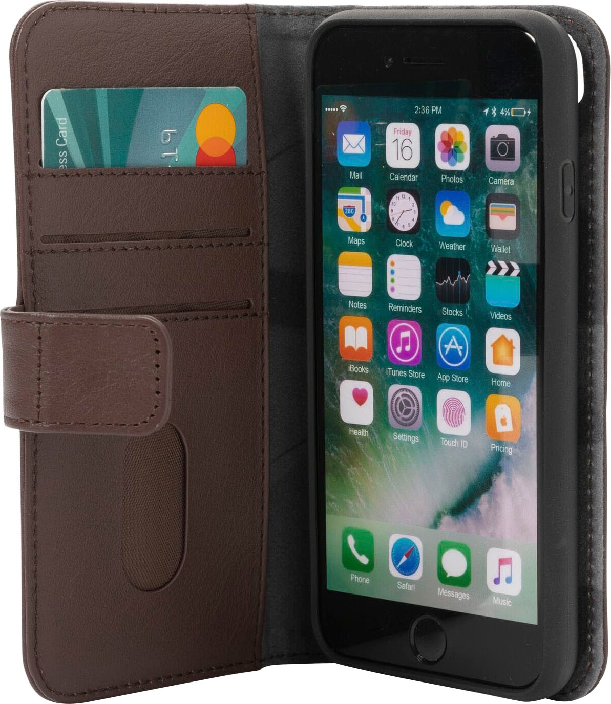 DECODED Smartphone-Hülle »Leather Detachable Wallet iPhone SE3/SE2/8/7«, iPhone 7 / 8-iPhone SE (2. Gen)-iPhone SE (2020)
