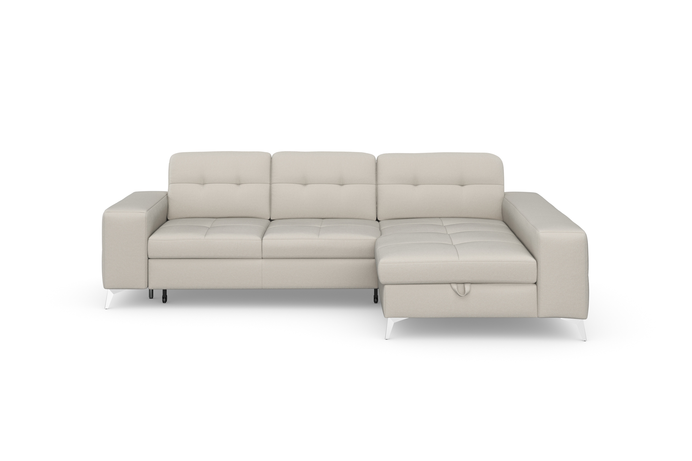 sit&more Ecksofa "Baviene L-Form" inklusive Sitztiefenverstellung & Federkern, optional Schlaffunktion
