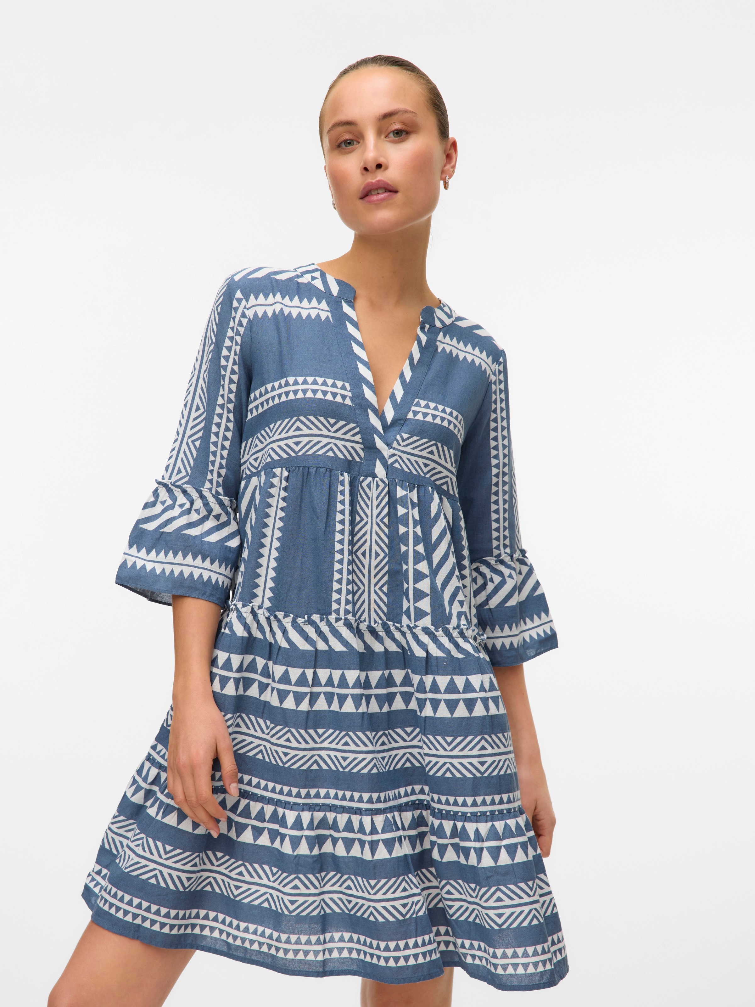 Vero Moda Tunikakleid "VMDICTHE 3/4 TUNIC EXP", Sommerkleid, mit Volant günstig online kaufen