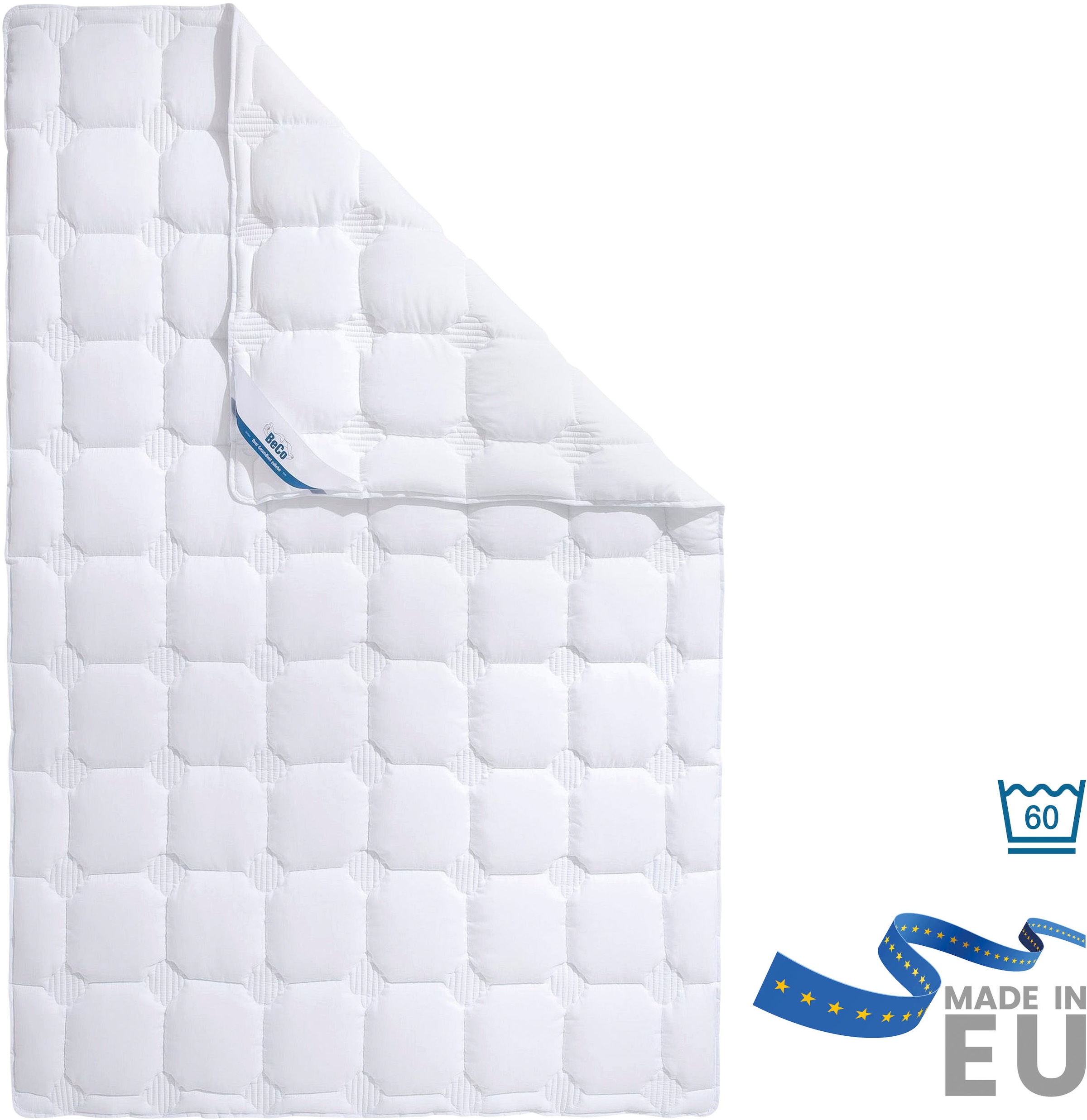 Beco Steppbett + Kopfkissen "Medibett Cotton Soft, Allergiker geeignet (Hau günstig online kaufen