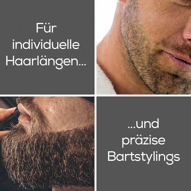 BEURER Bartschneider »BarbersCorner HR 4000«, 4 Aufsätze, Gerät  spritzwassergeschützt (IPX4) | BAUR