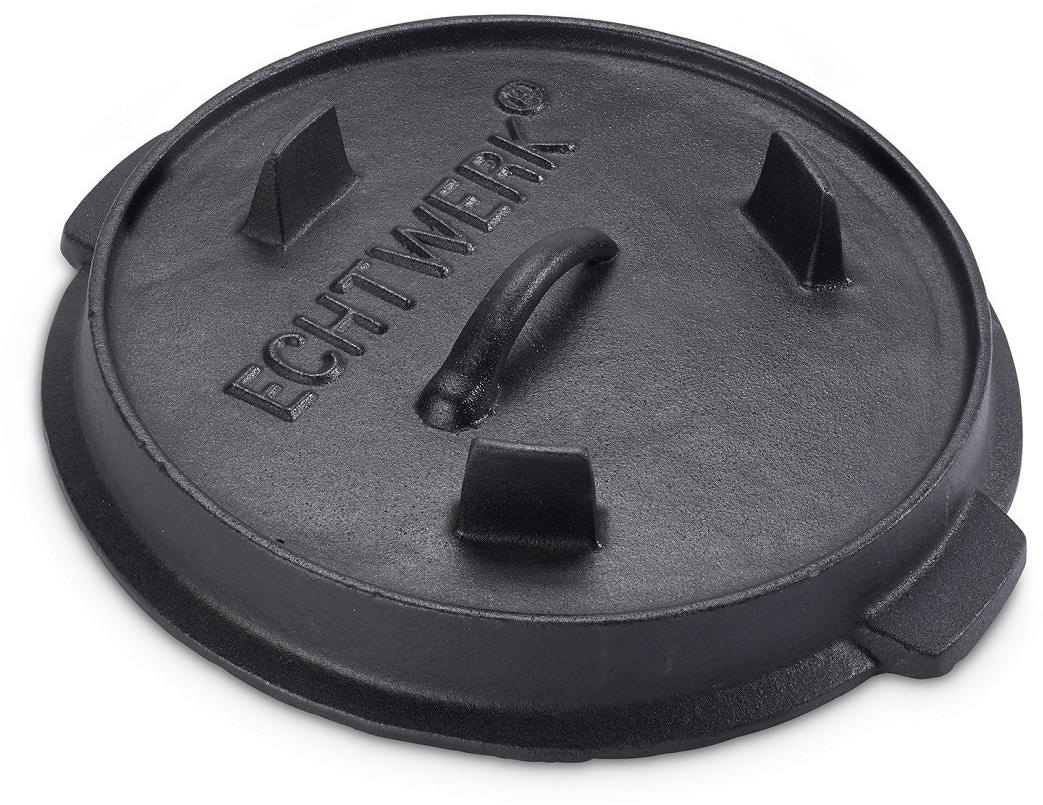 ECHTWERK Schmortopf »Dutch Oven«, Gusseisen, (1 tlg.), Feuertopf, Gusseisen BBQ Kochtopf, bereits eingebrannt, 4,9 Liter