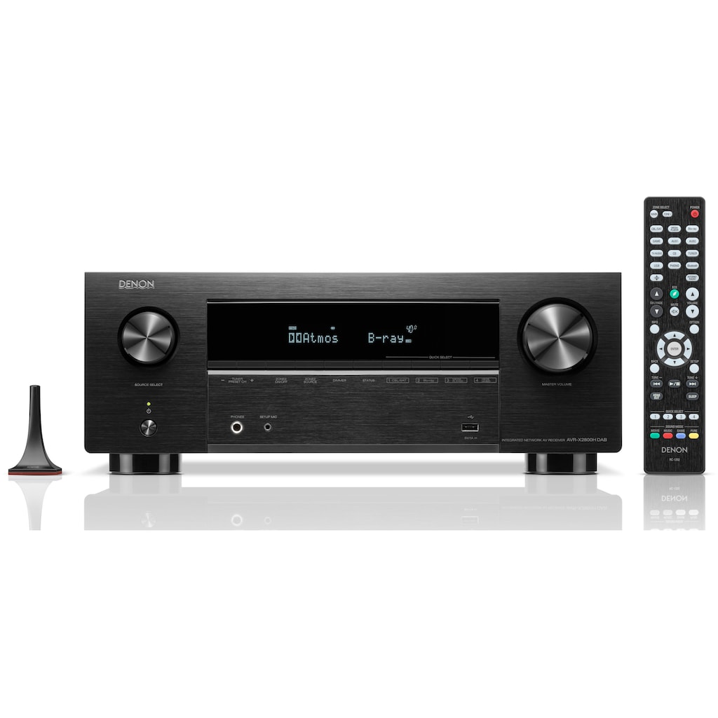 Denon AV-Receiver »AVR-X2800H DAB«, 7.2, (LAN (Ethernet)-Bluetooth-WLAN Sprachsteuerung)