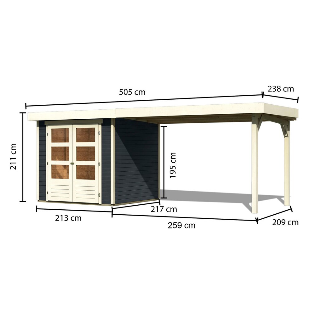 Karibu Gartenhaus »Arnis«, (Set)