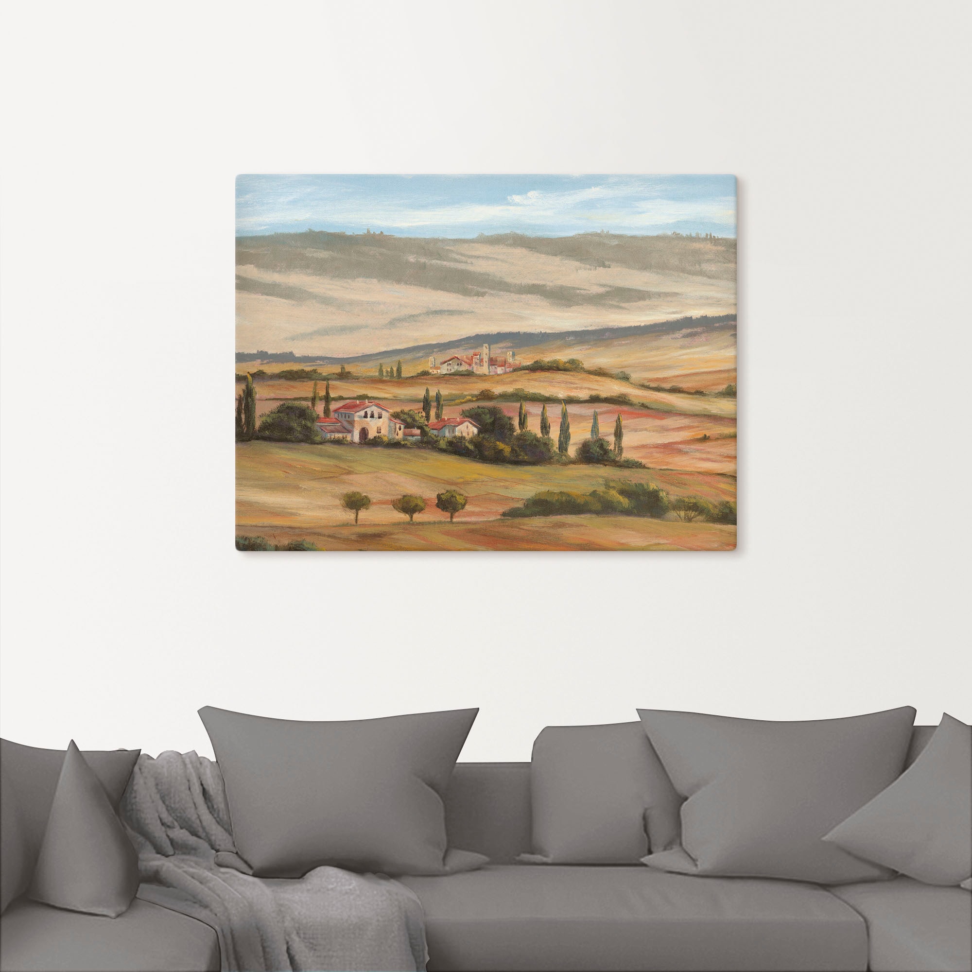 Artland Wandbild »Toskanisches Tal I«, Bilder von Europa, (1 St.), als  Alubild, Leinwandbild, Wandaufkleber oder Poster in versch. Größen  bestellen | BAUR