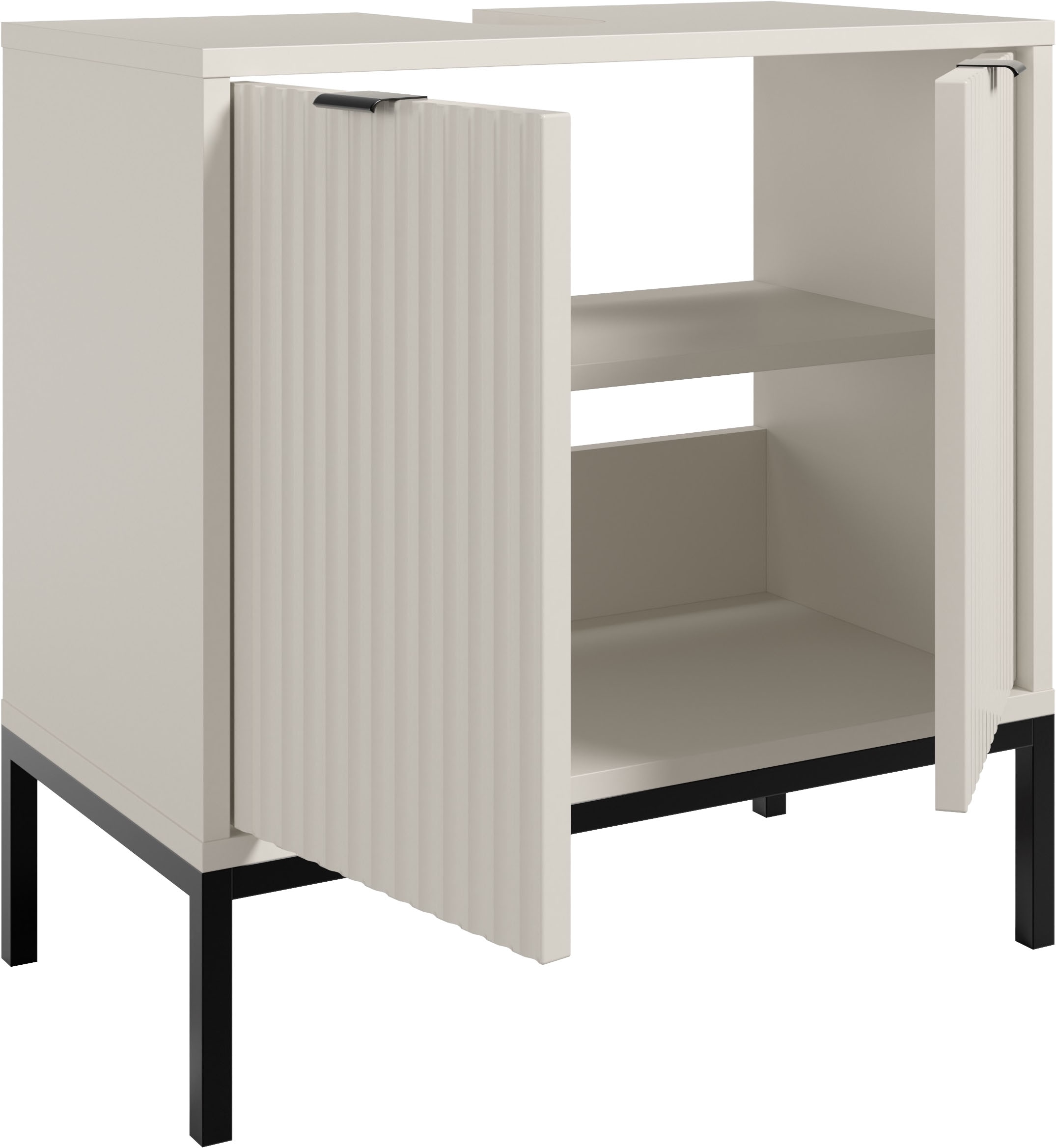 BASIC by Balculina Waschbeckenunterschrank »Lucera Waschbeckenunterschrank, Badezimmerschrank BxHxT 60x60x32« 1 Stk. tlg. Breite 60 cm, Tür L/R montierbar