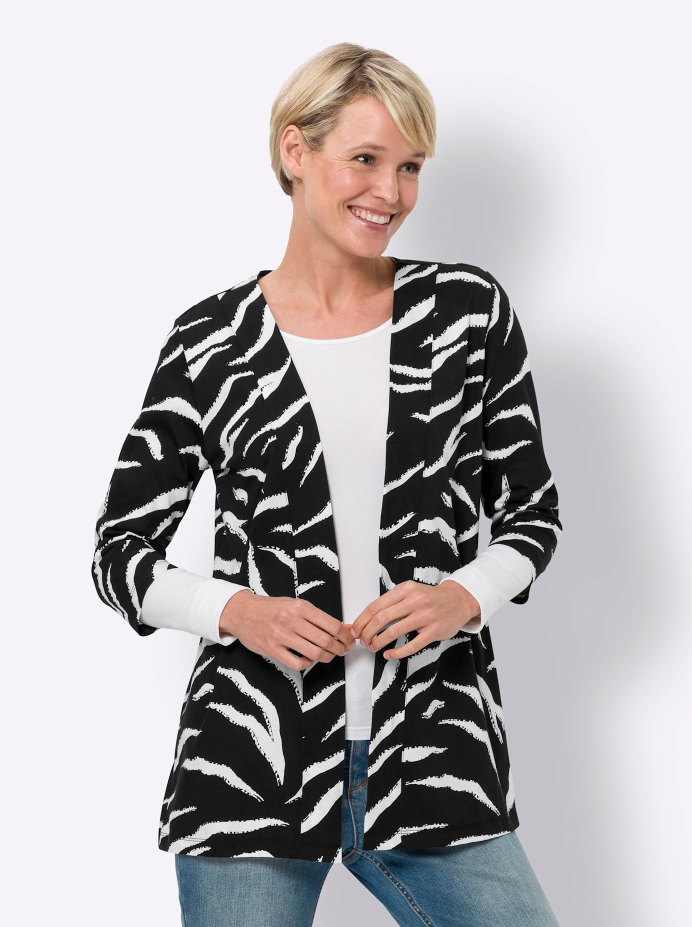 Classic Basics Shirtjacke »Long-Shirtjacke«, (1 tlg.)
