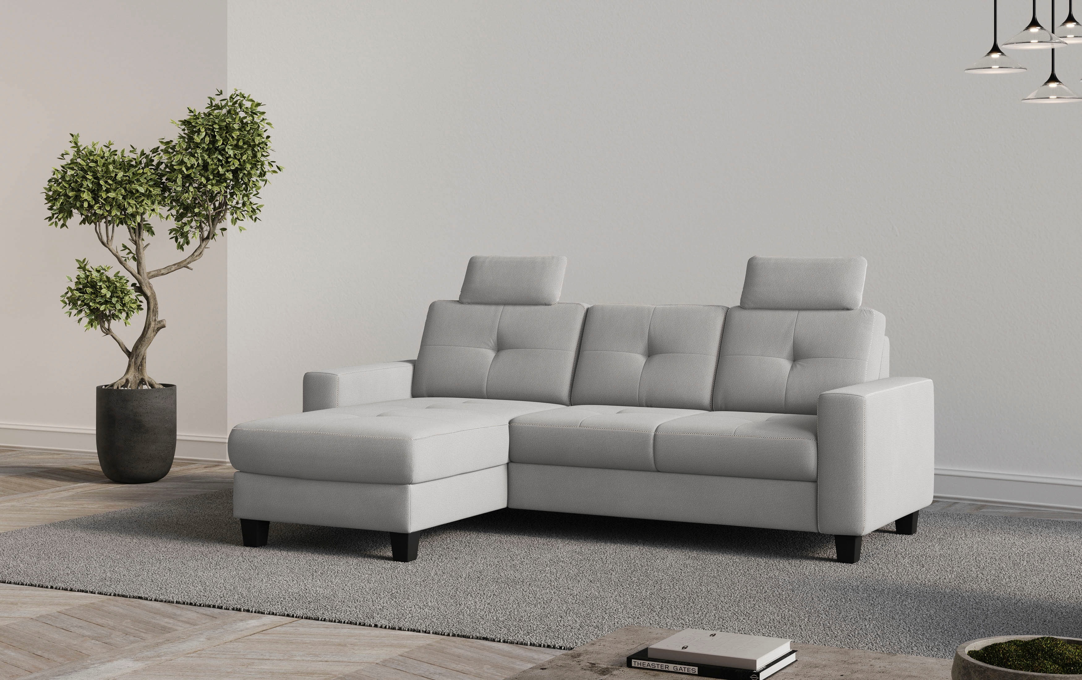 OTTO home Ecksofa "Varese" wahlweise mit Schlaffunktion und Bettkasten
