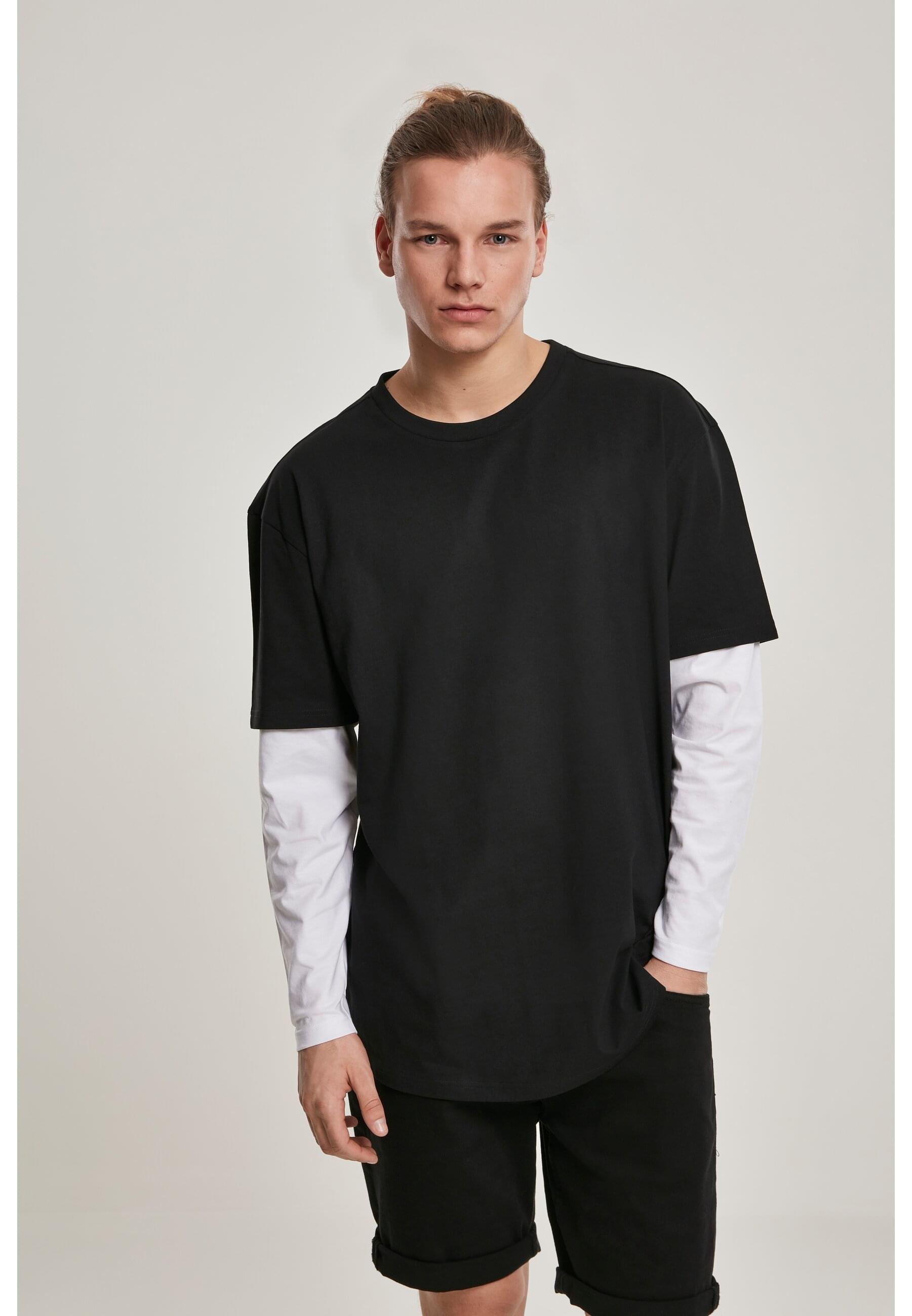 URBAN CLASSICS T-Shirt »Urban Classics Herren Oversized Shaped Double Layer LS Tee«