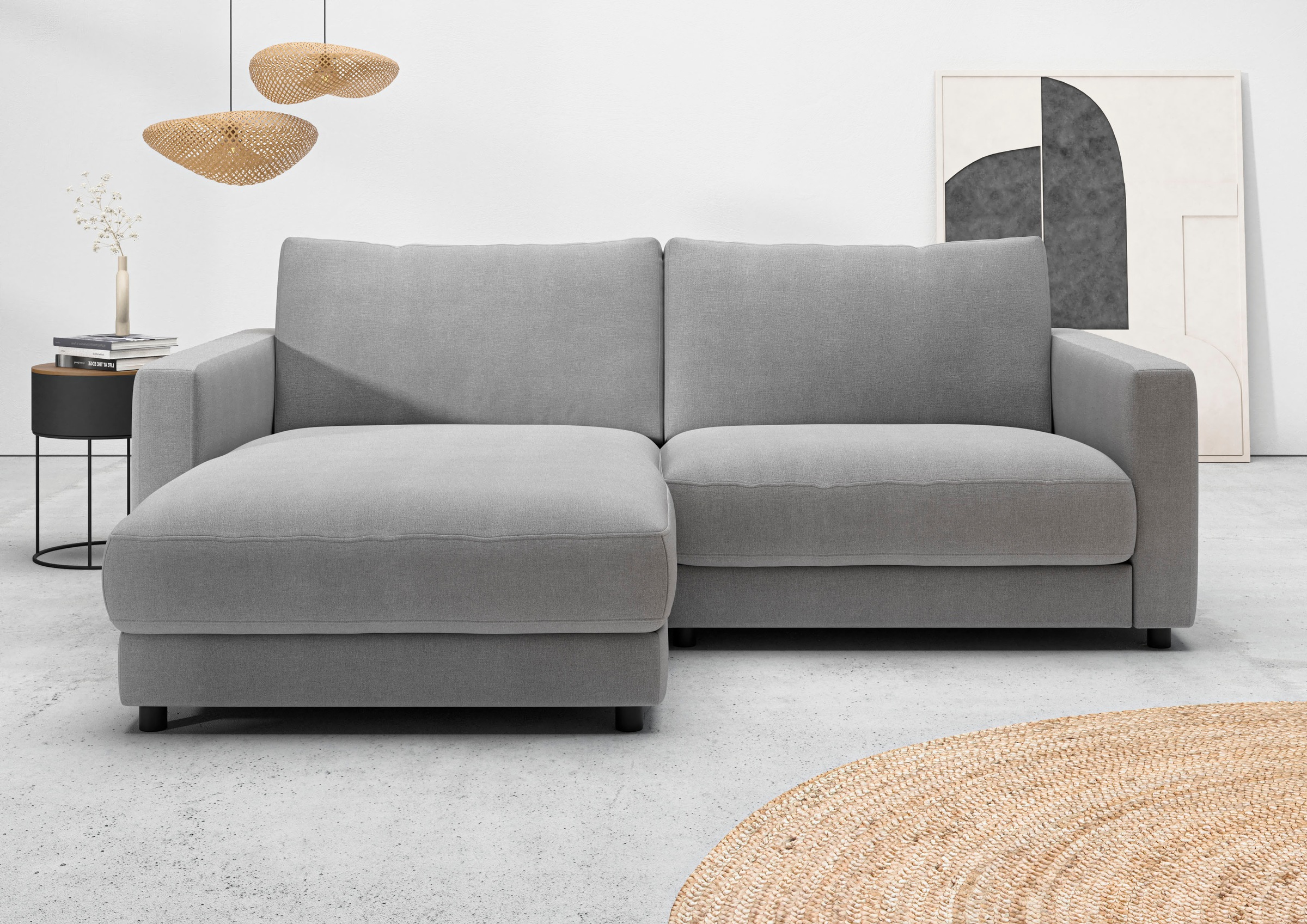 Home affaire Ecksofa "Ecksofa Jiro, L-Form, große Sitztiefe, Breite 226 cm" günstig online kaufen