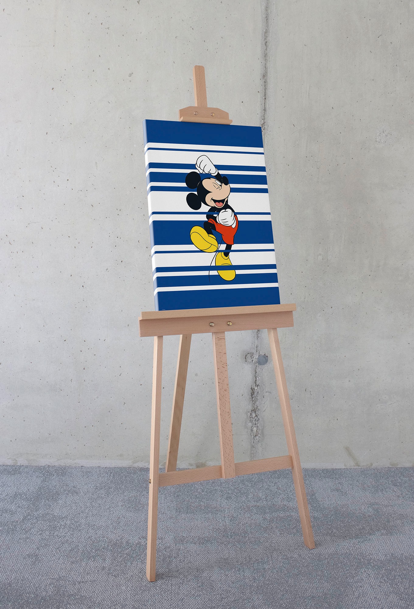 Komar Leinwandbild "Mickey Rockstar - Größe 40 x 60 cm" Natur 1 Stk. tlg. K günstig online kaufen