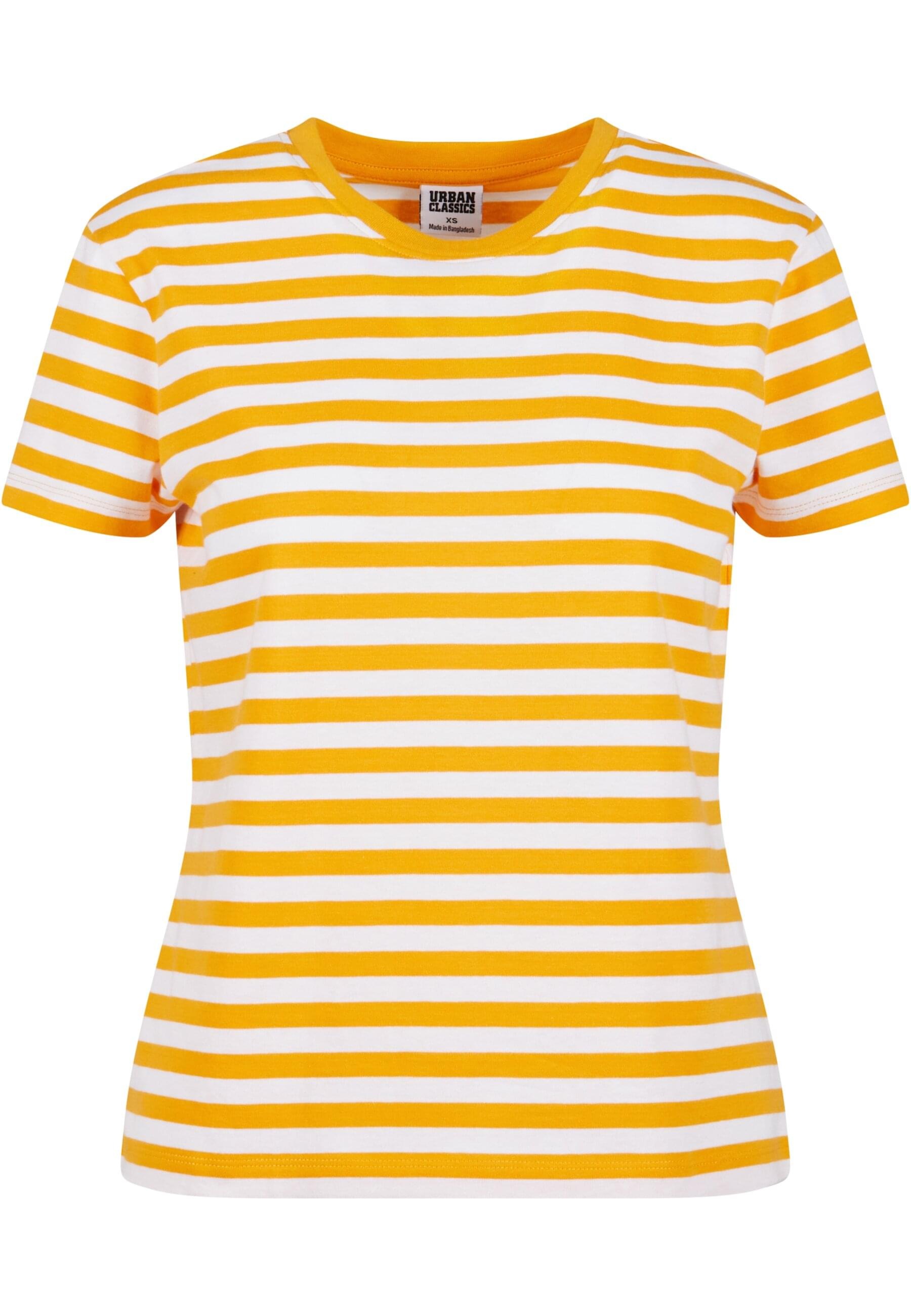 URBAN CLASSICS T-Shirt "Urban Classics Damen Ladies Regular Striped Tee" 1 günstig online kaufen