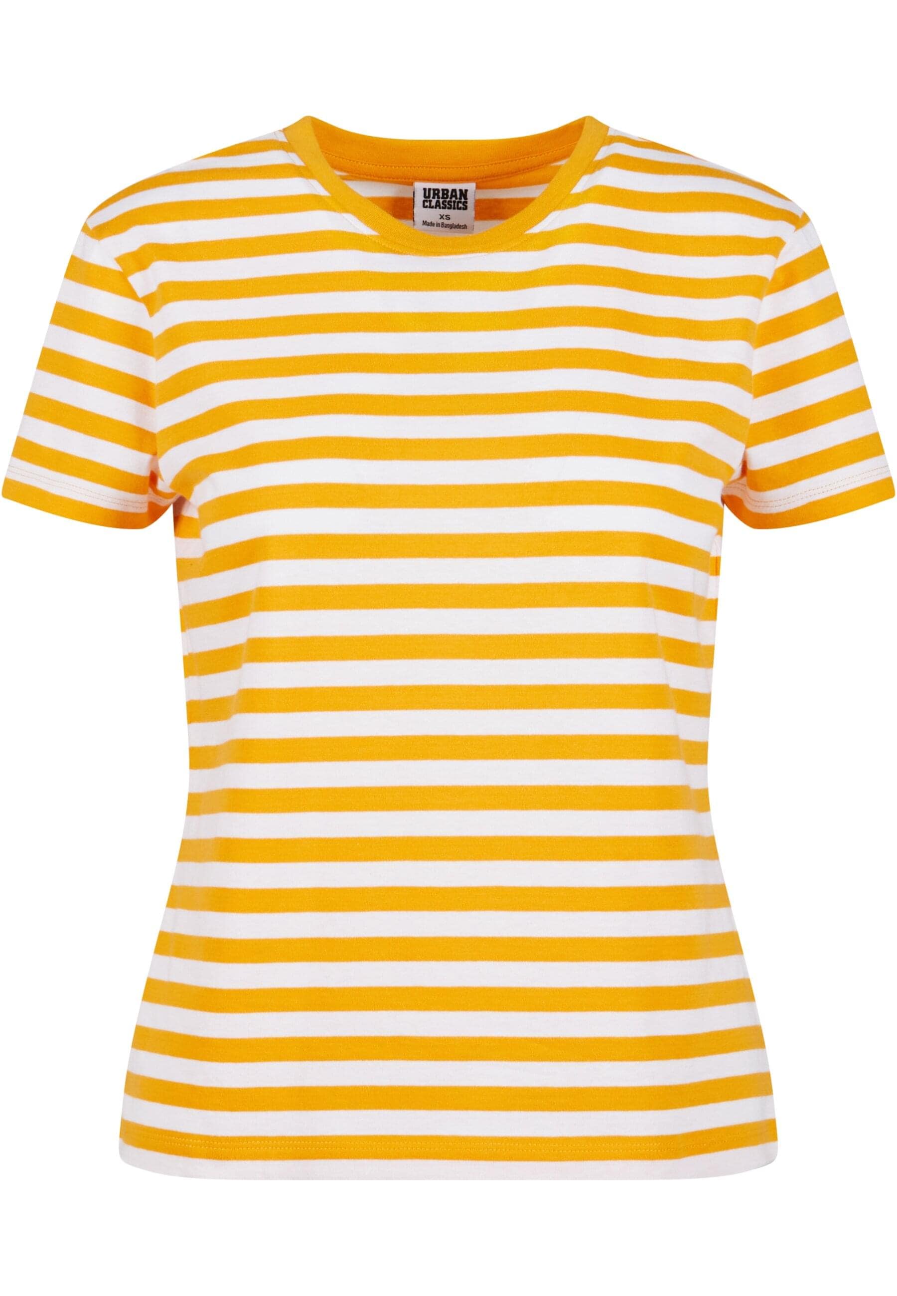 URBAN CLASSICS T-Shirt "Urban Classics Damen Ladies Regular Striped Tee" günstig online kaufen