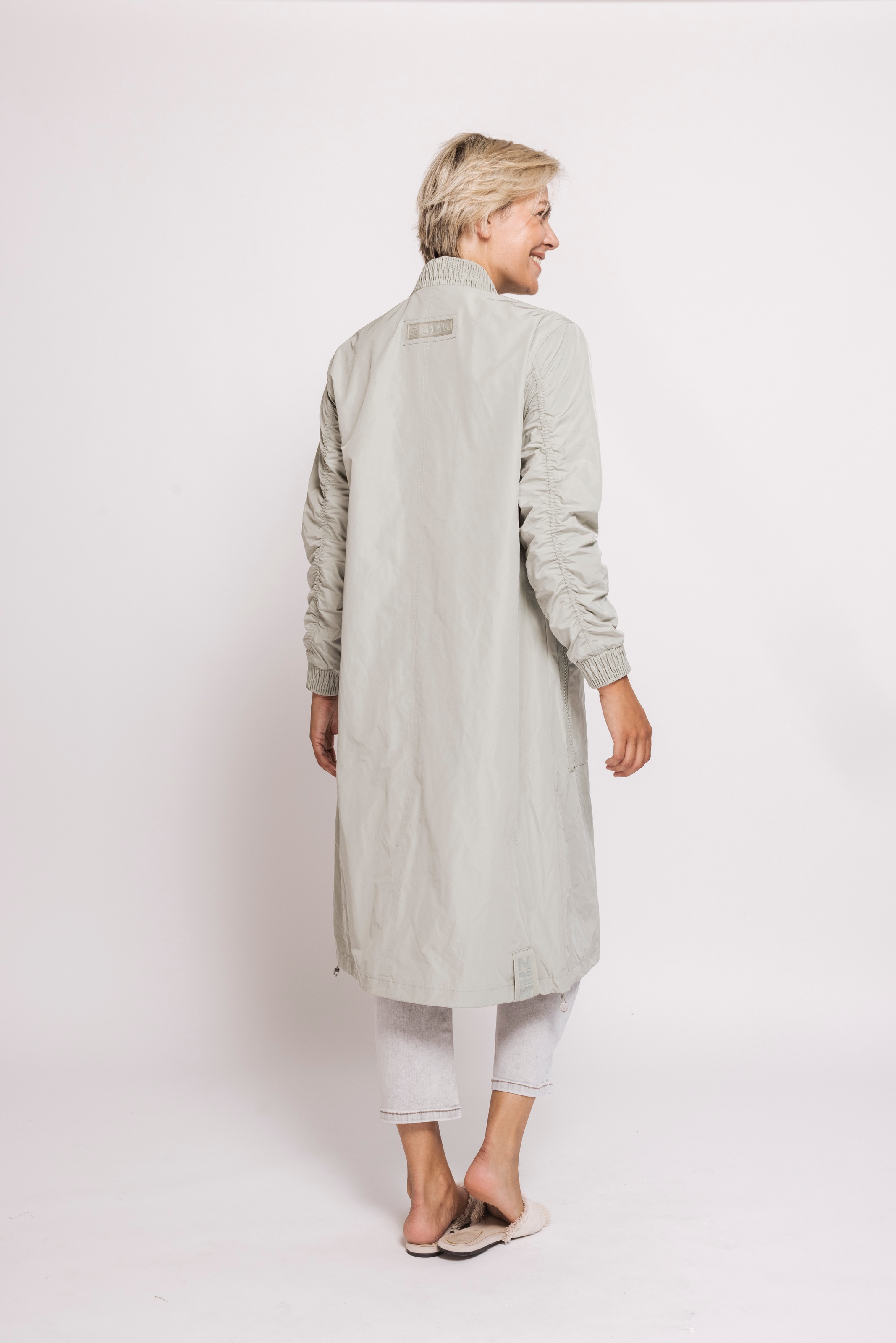 Zhrill Langmantel »ZHPANTA Mantel Bomberstyle« im Blouson-Look und mit Reißverschluss