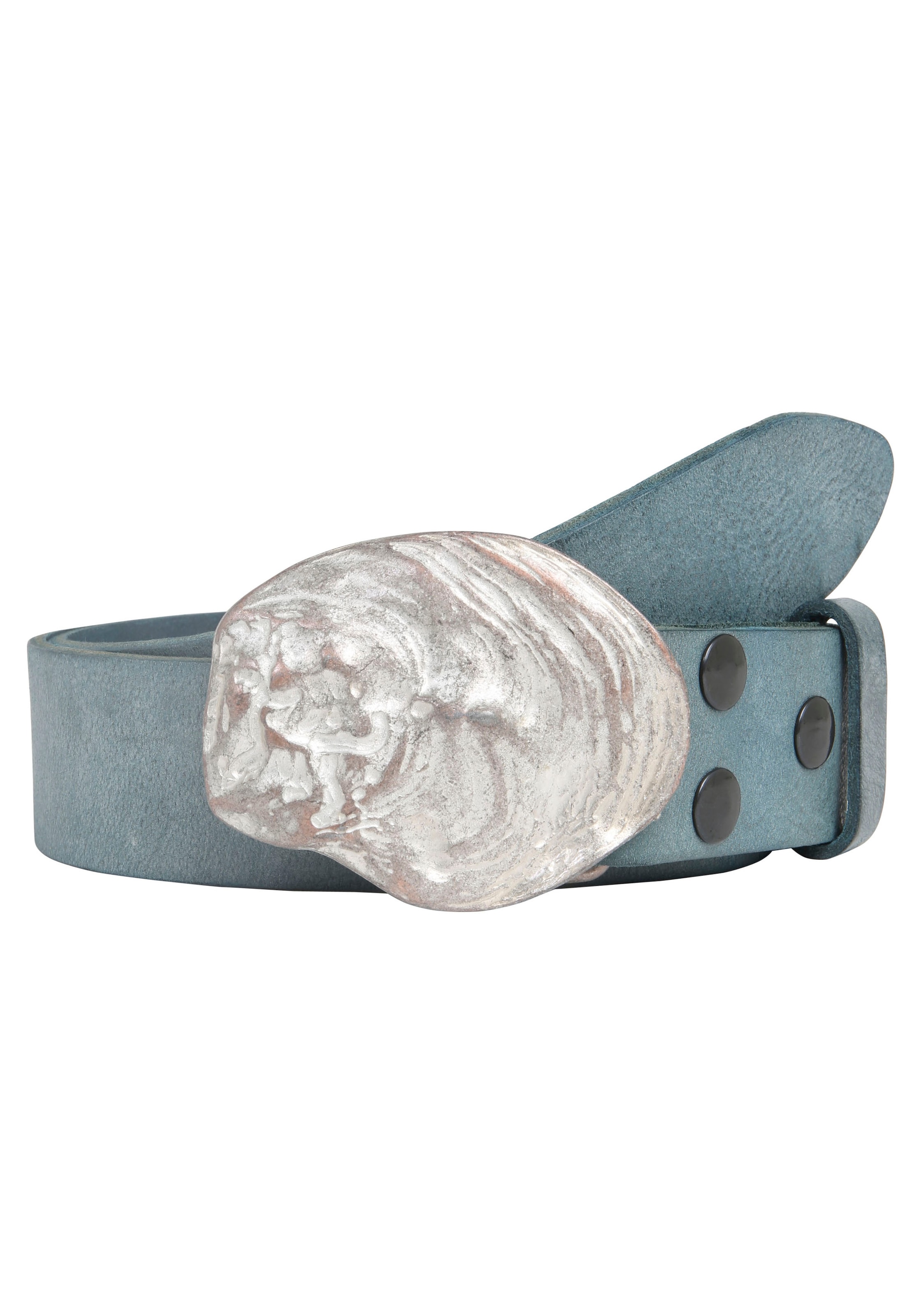 Rettungsring Gürtel Ledergürtel mit austauschbarer Schließe "Auster Muschel günstig online kaufen