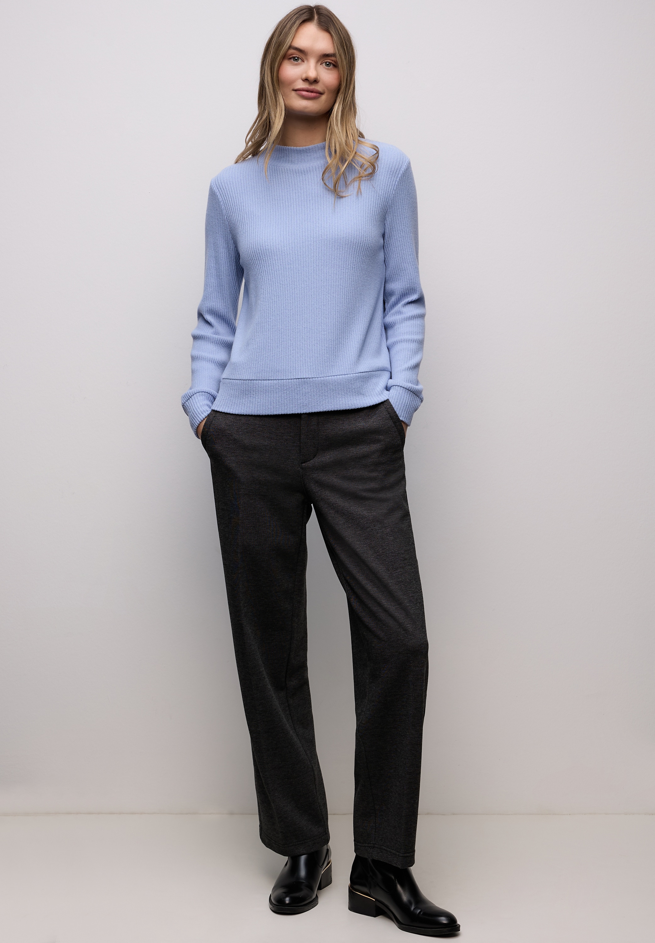 STREET ONE Langarmshirt mit Turtleneck