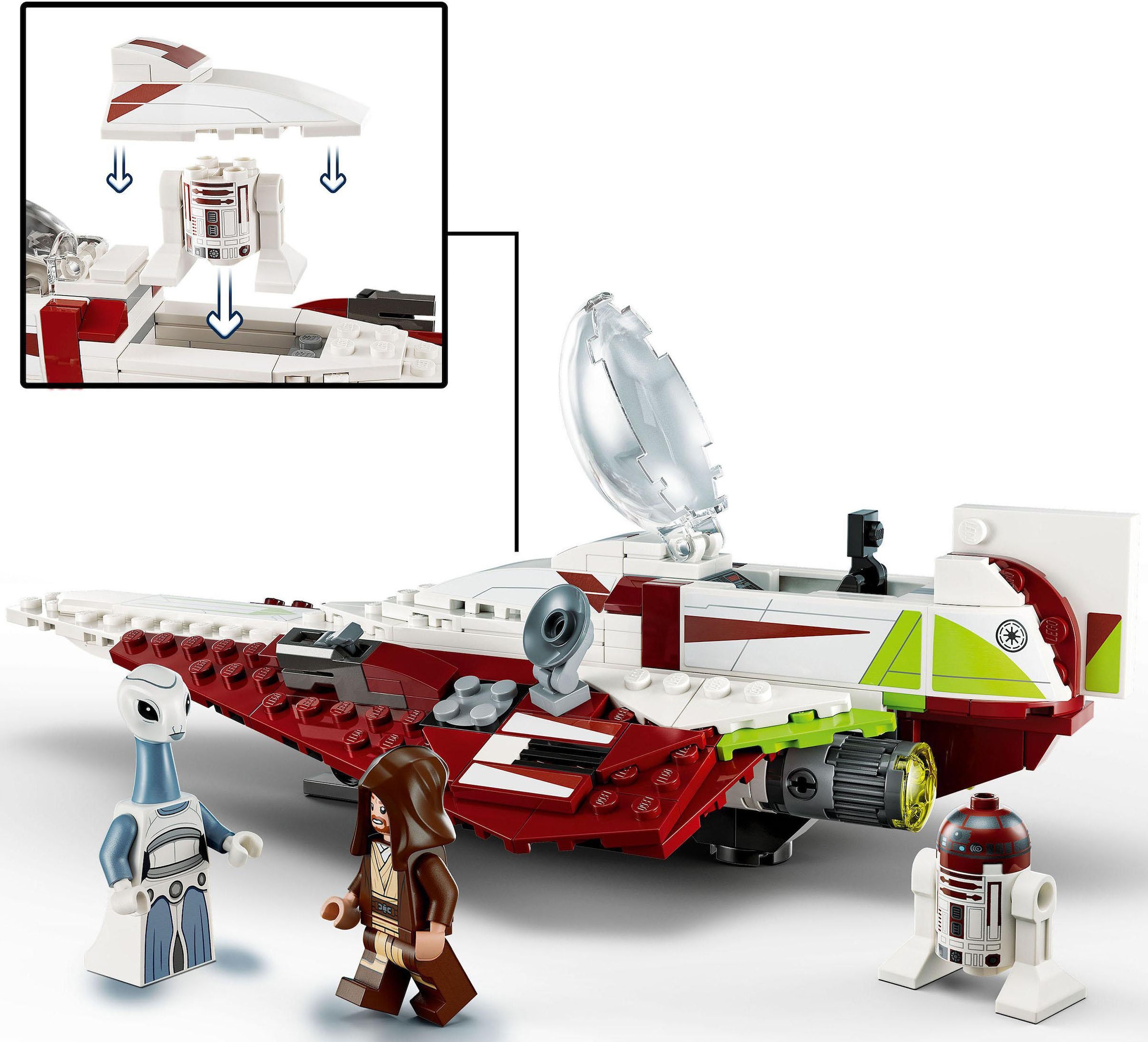 LEGO® Konstruktionsspielsteine »Obi-Wan Kenobis Jedi Starfighter™ (75333), LEGO® Star Wars™«, (282 St.), Made in Europe