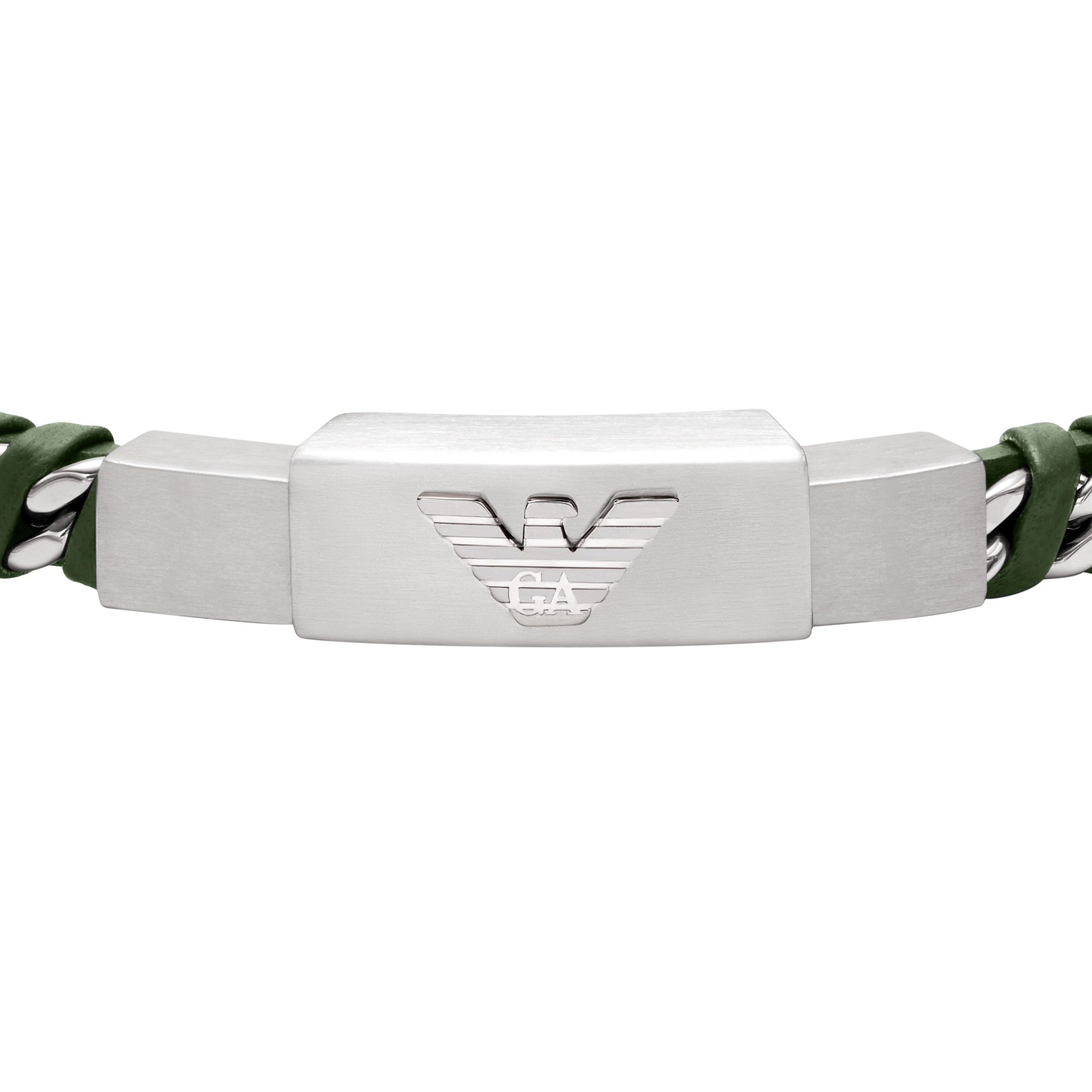 Emporio Armani Lederarmband »Schmuck Geschenk Edelstahl, Leder«