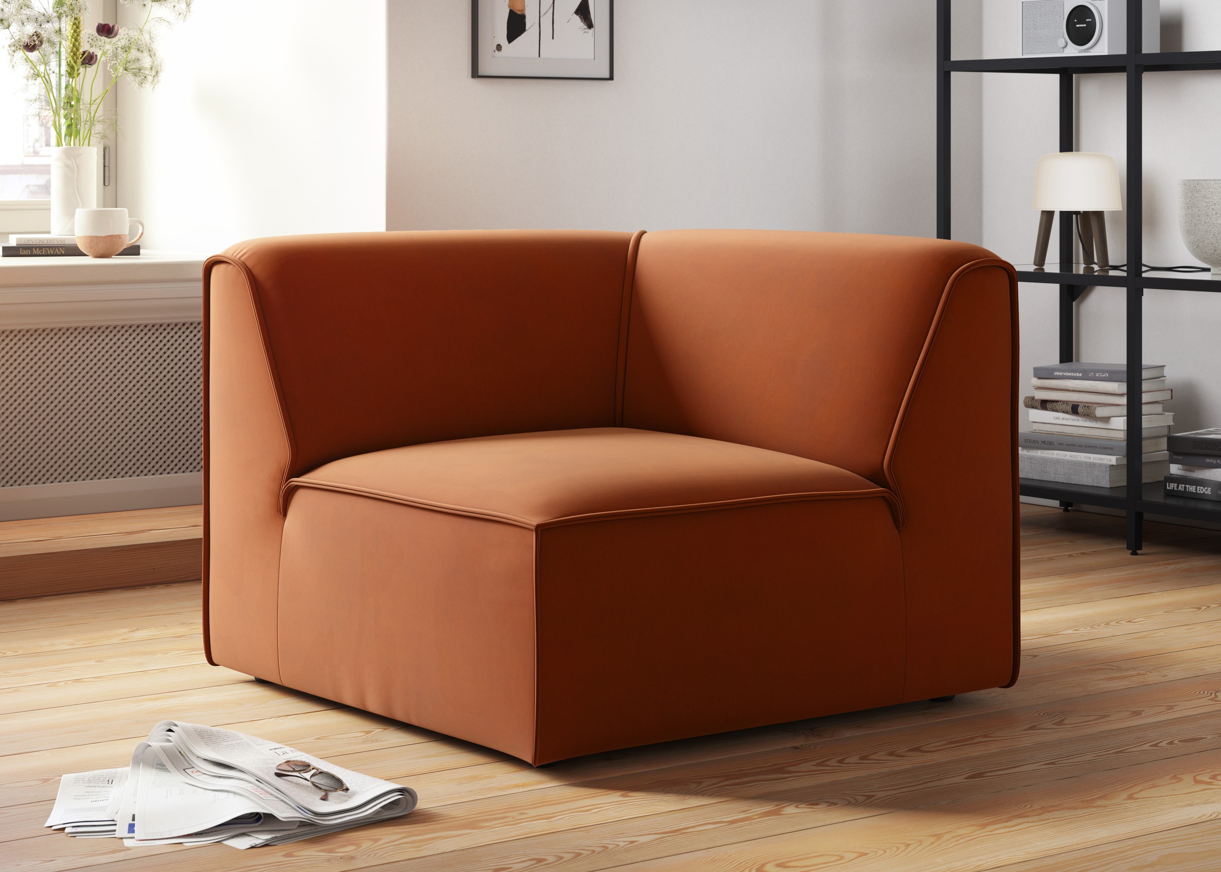 OTTO home Sofa-Eckelement "Merid, Sofaelement, Maße B/T/H: 97/97/46 cm" als günstig online kaufen