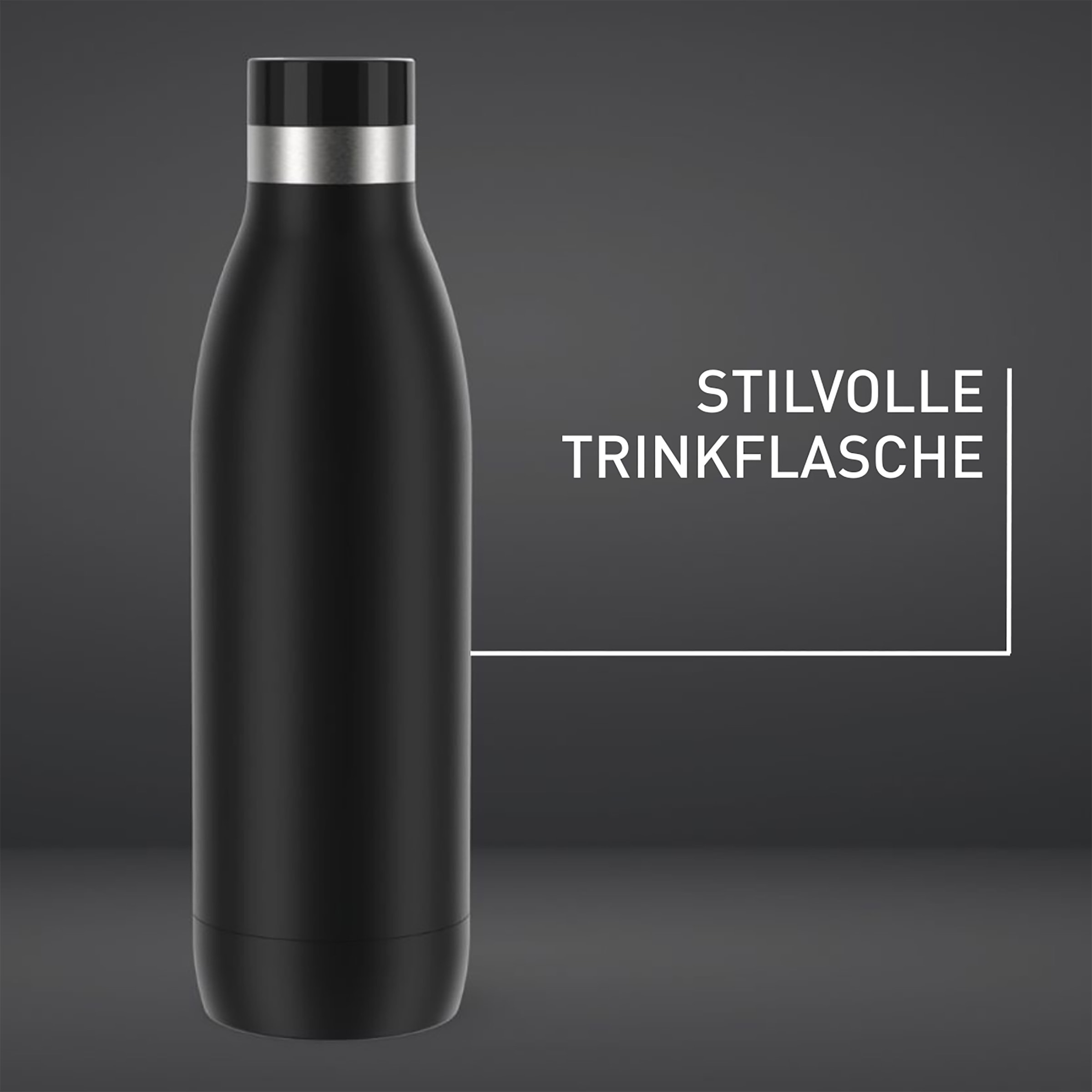 Emsa Isolierflasche »Trinkflasche Bludrop«, (1 tlg.), Edelstahl, Quick-Press Deckel, 360° Trinkgenuss, 12h warm/24h kühl