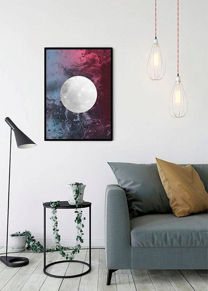 Komar Bild "Solum Luna" Abstrakt 1 Stk. tlg. Wandbild zur Dekoration - ohne Rahmen