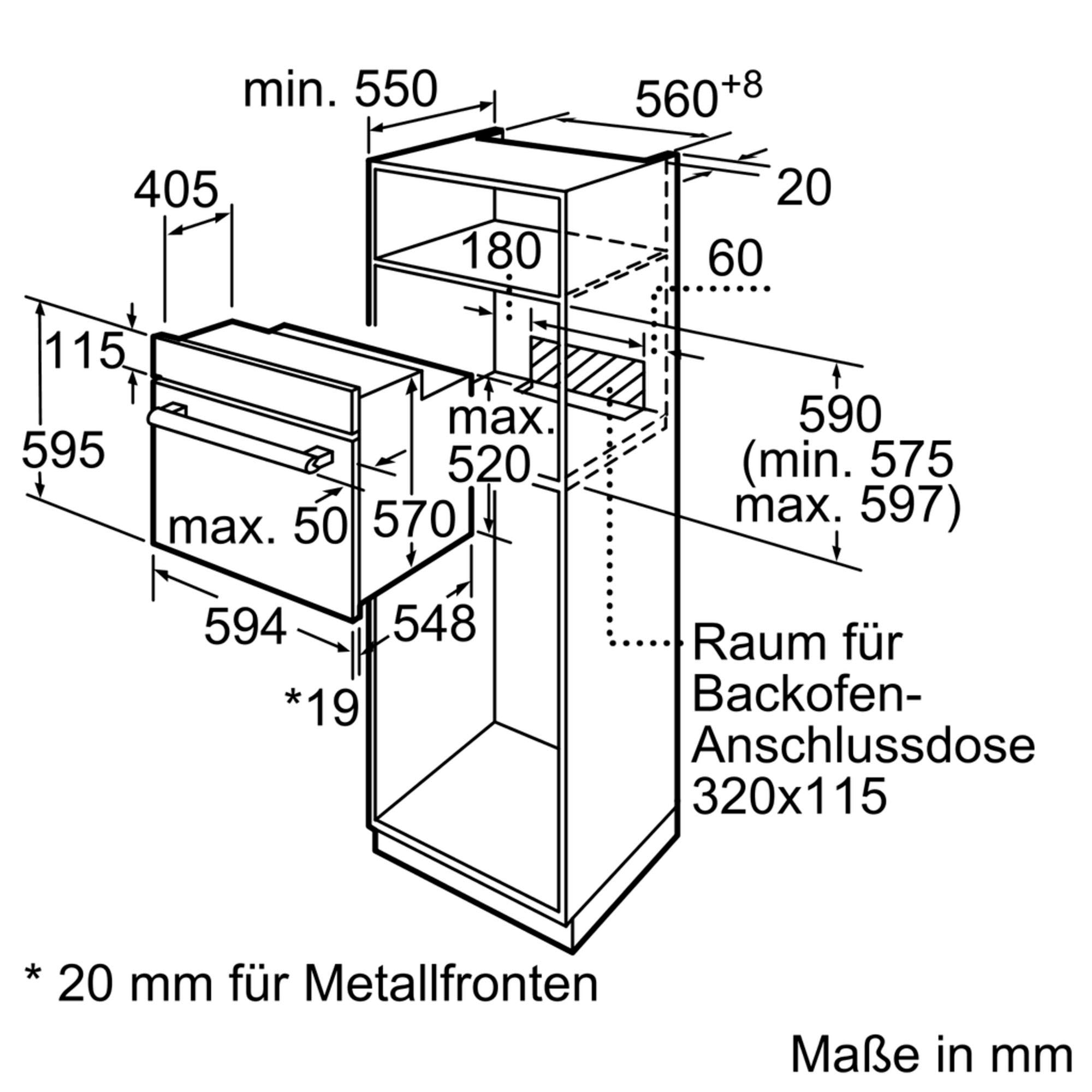 SIEMENS Backofen-Set »HB113FBS1«, mit Teleskopauszug nachrüstbar, (Set)