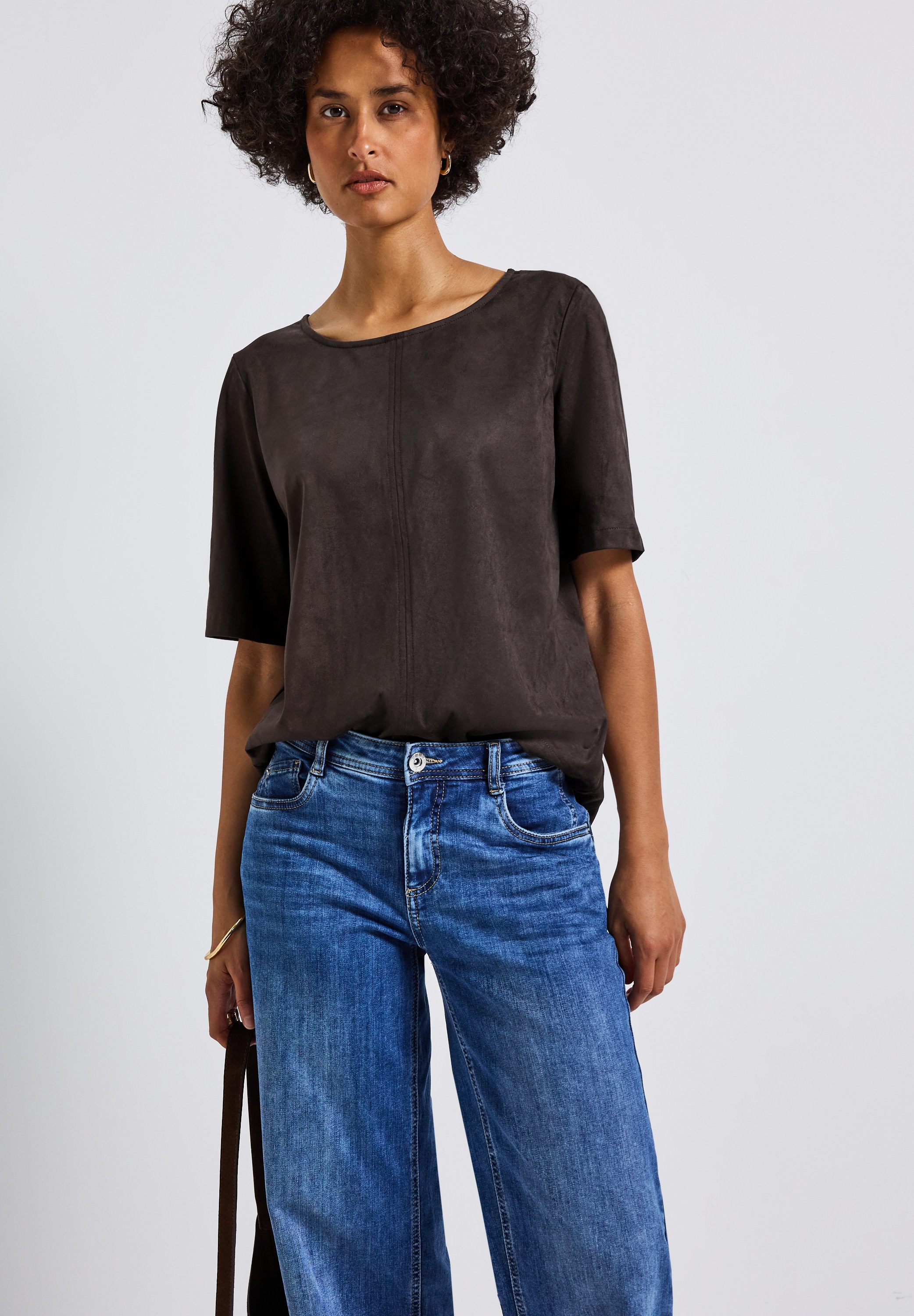 STREET ONE Shirtbluse, mit Seitenschlitzen günstig online kaufen