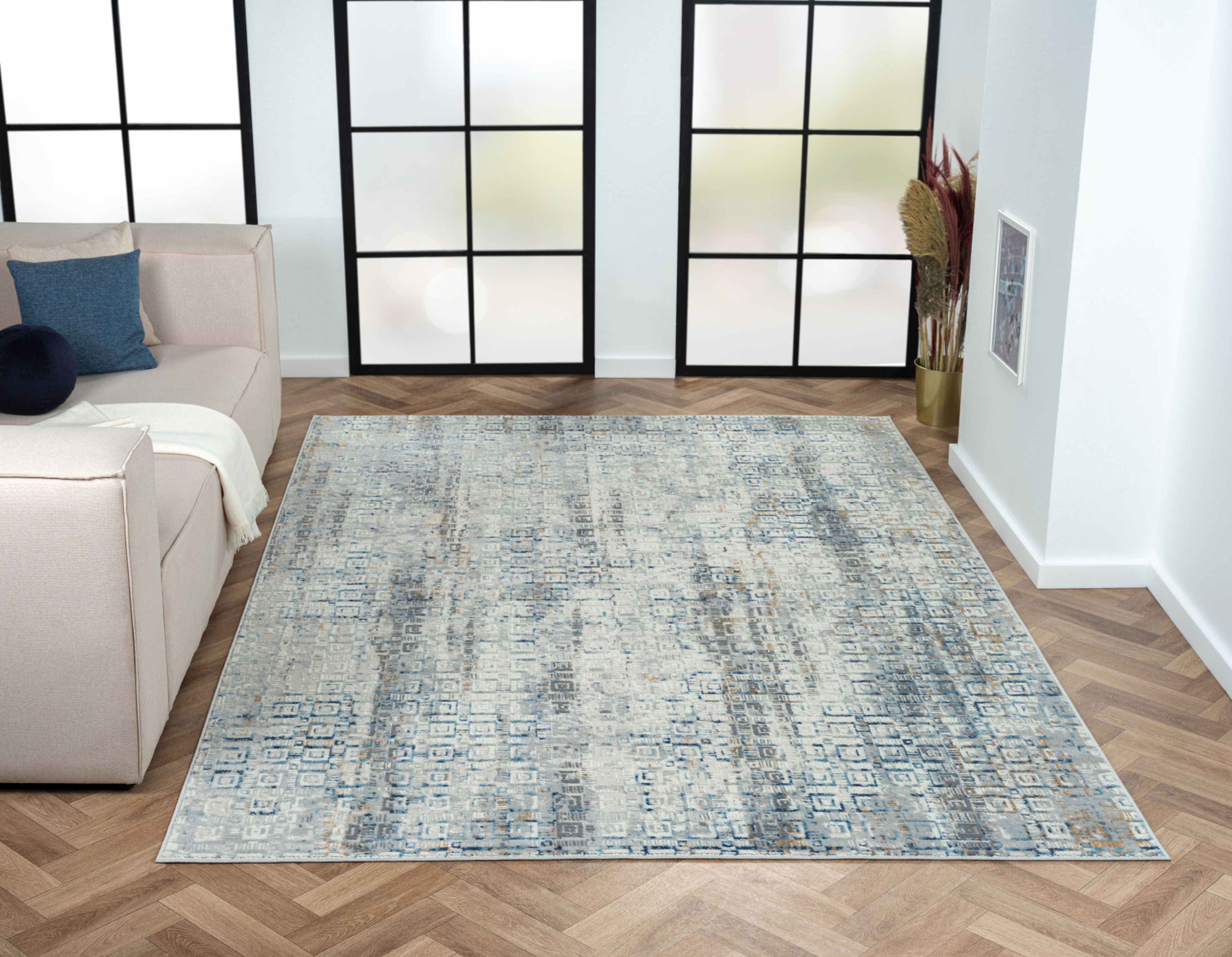 Myflair Möbel & Accessoires Teppich "My Look 2" rechteckig 8 mm Höhe Kurzflor, Ethno-Design, besonders weich durch Microfaser