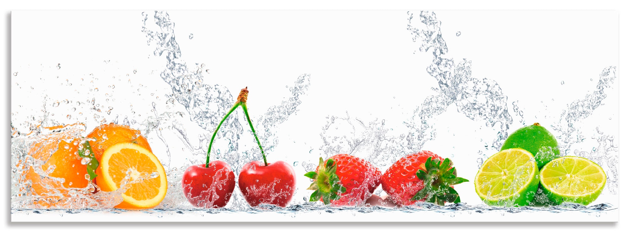 Artland Küchenrückwand »Fruchtig erfrischend gesund Fruchtmix«, (1 tlg.), Alu Spritzschutz mit Klebeband, einfache Montage