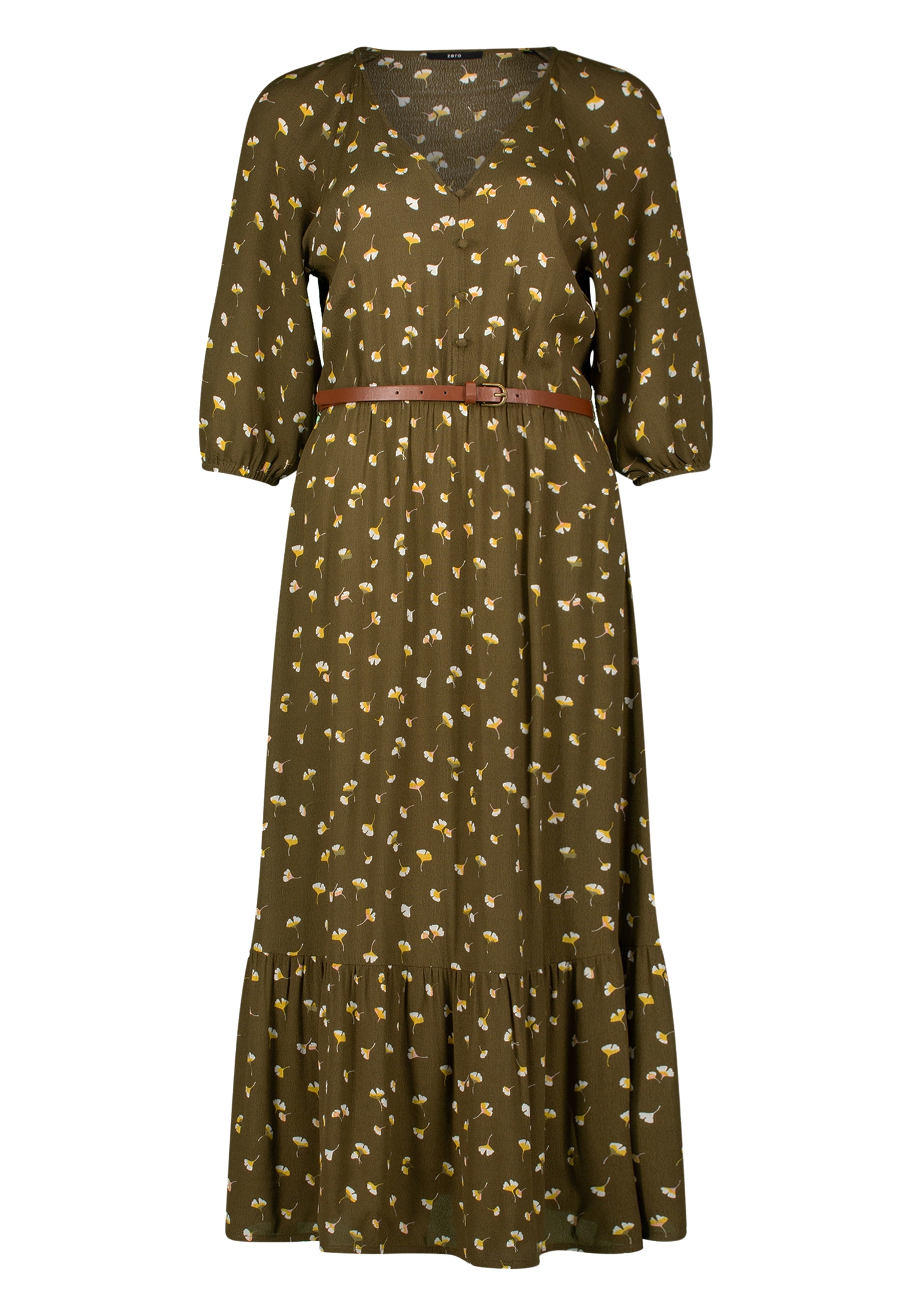Zero Maxikleid »zero Maxikleid mit Volants«, Gürtel