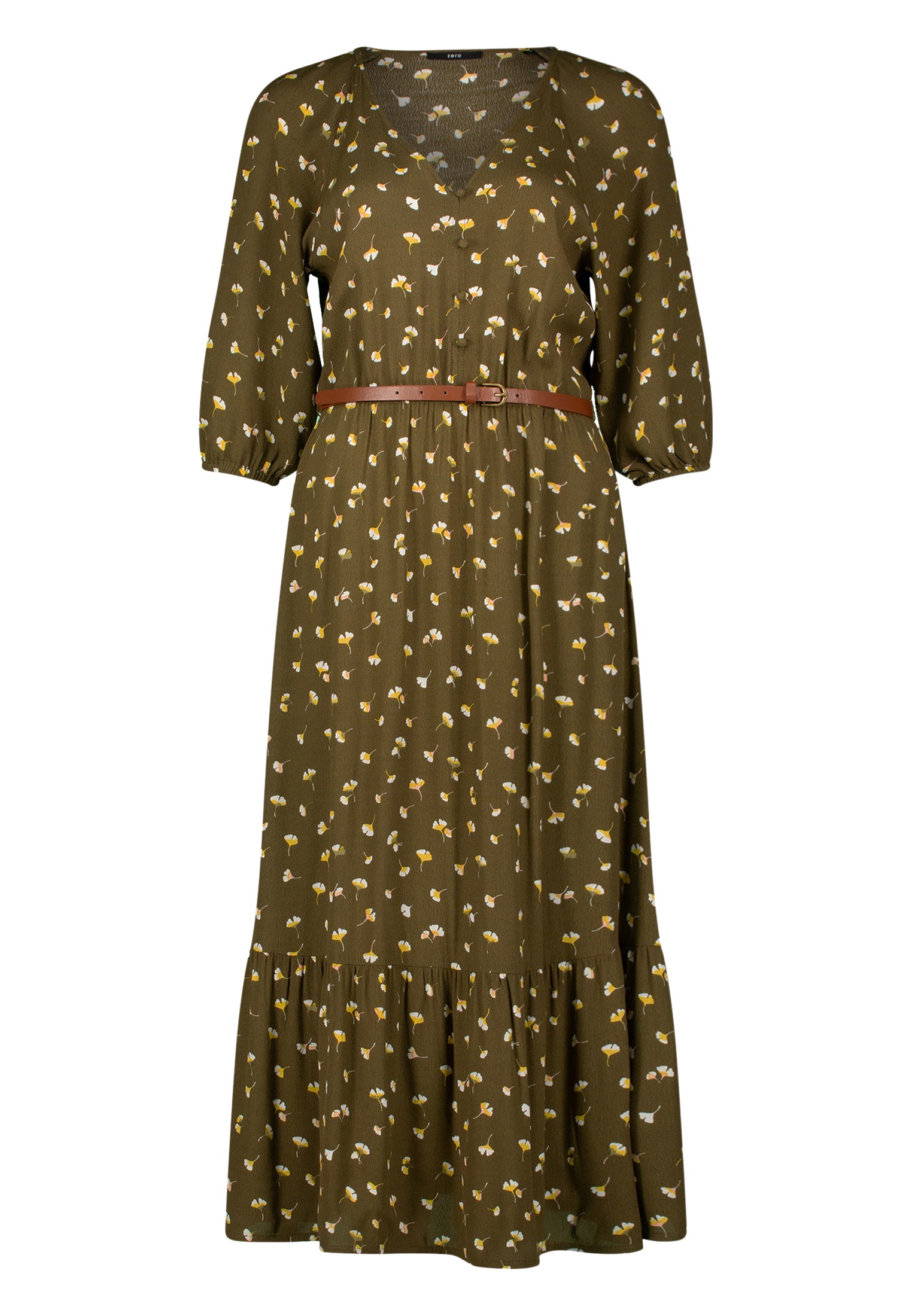 Zero Maxikleid "zero Maxikleid mit Volants", Gürtel günstig online kaufen