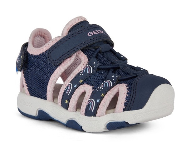 Geox Sandale "B SANDAL MULTY GIRL", Sommerschuh, Klettschuh, Sandalette, mit Geox Spezial Membran