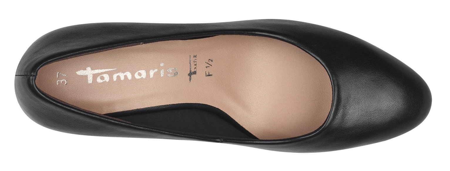 Tamaris Pumps, Tricherabsatz, Festtagsschuh, Abendschuh in klassischer Optik