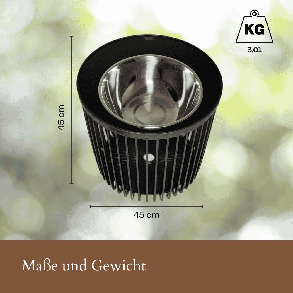 Beistelltisch COOTAB COOLER TABLE "4-in-1 Loungetisch mit Edelstahl-Kühler Copenhagen 45 cm schwarz", schwarz, B:45cm H:45cm, Tische, Beistelltisch, Wetterfest, Pflegeleicht, Hitzebeständig, Stapelbar 3