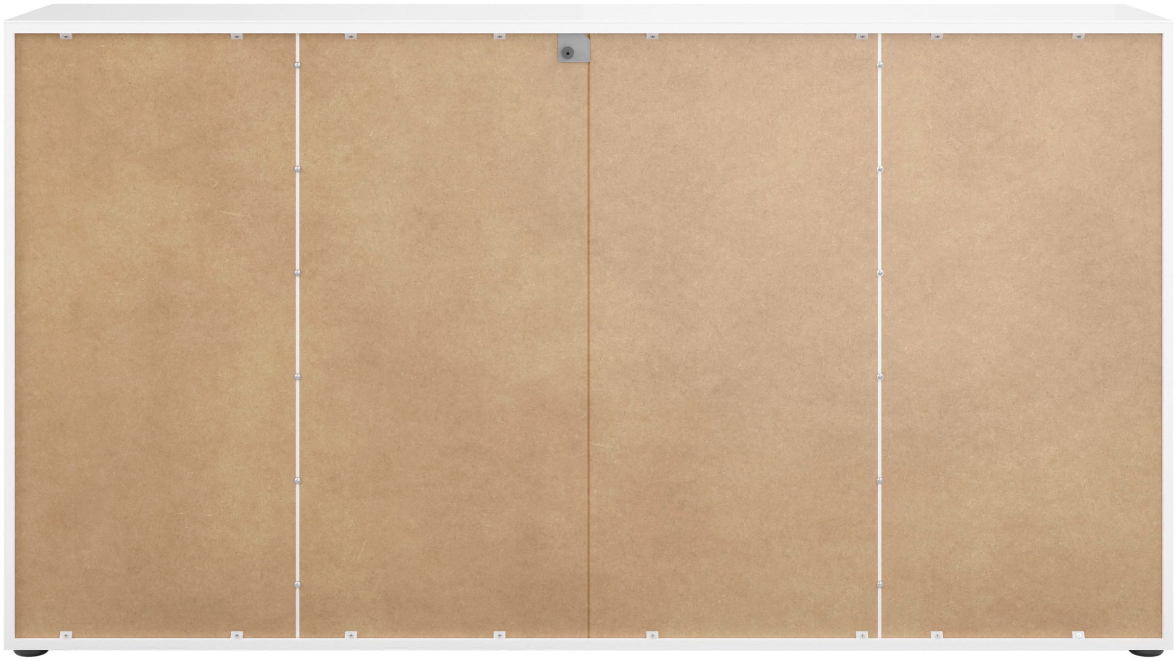 Manjana Möbel Sideboard »Style« mit Glasfronten, mit Metallgriffen, melaminbeschichtet