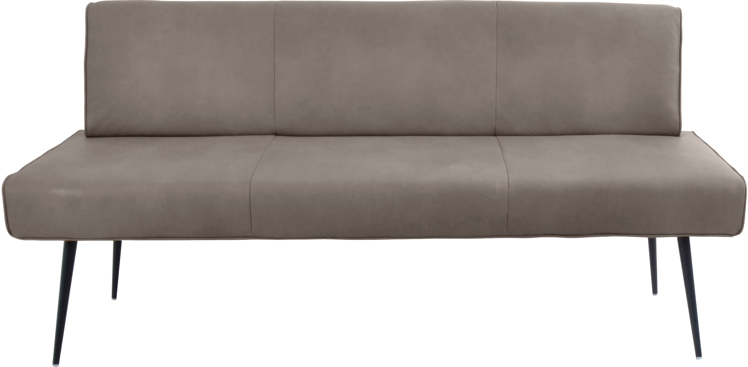 K+W Komfort & Wohnen "Giacomo I Polsterbank" Metallfüsse in schwarz, wahlweise in der Breite 200cm oder 177cm