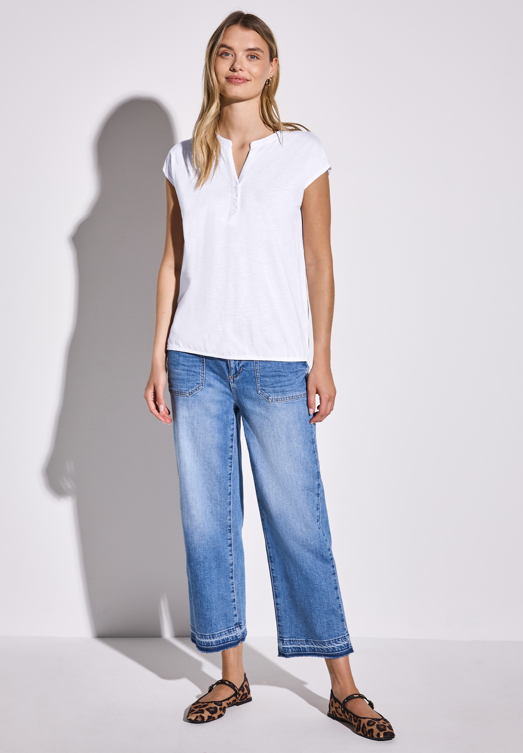 STREET ONE T-Shirt, aus reiner Baumwolle