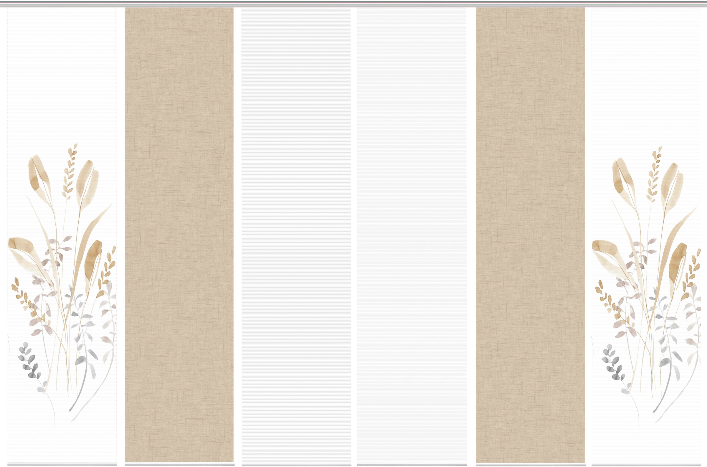 Thumbnail - Vision S Schiebegardine "AYENE 6er SET" Paneelwagen 6 Stk. tlg. Schiebevorhang Digidruck 6er Set AYENE