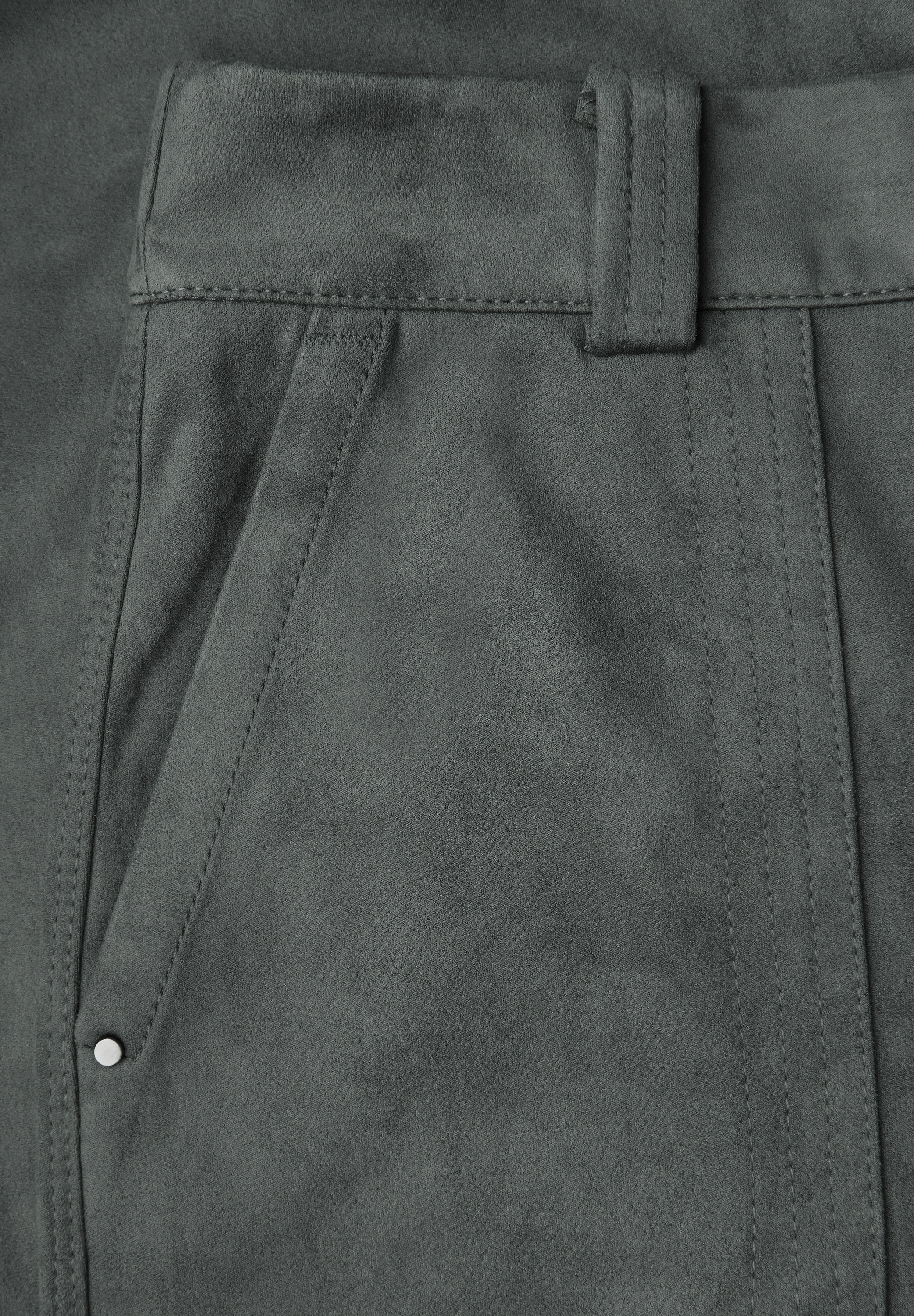 STREET ONE Lederimitathose, High Waist