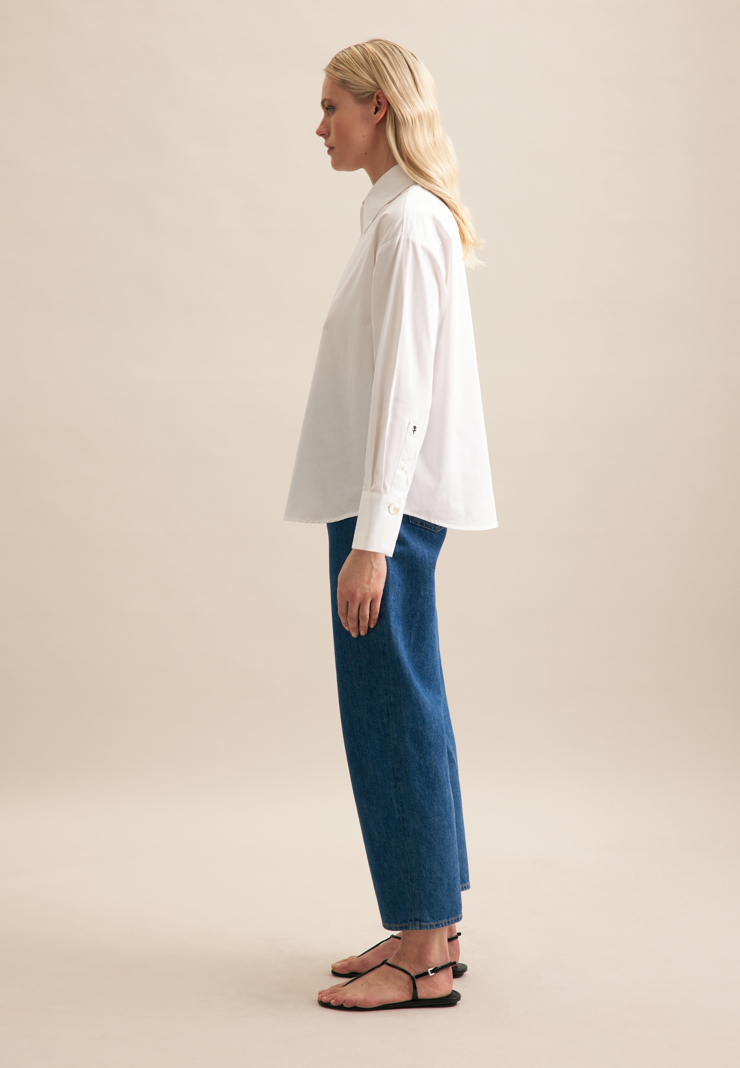 seidensticker Hemdbluse »Schwarze Rose« 1/1 Kragen Uni