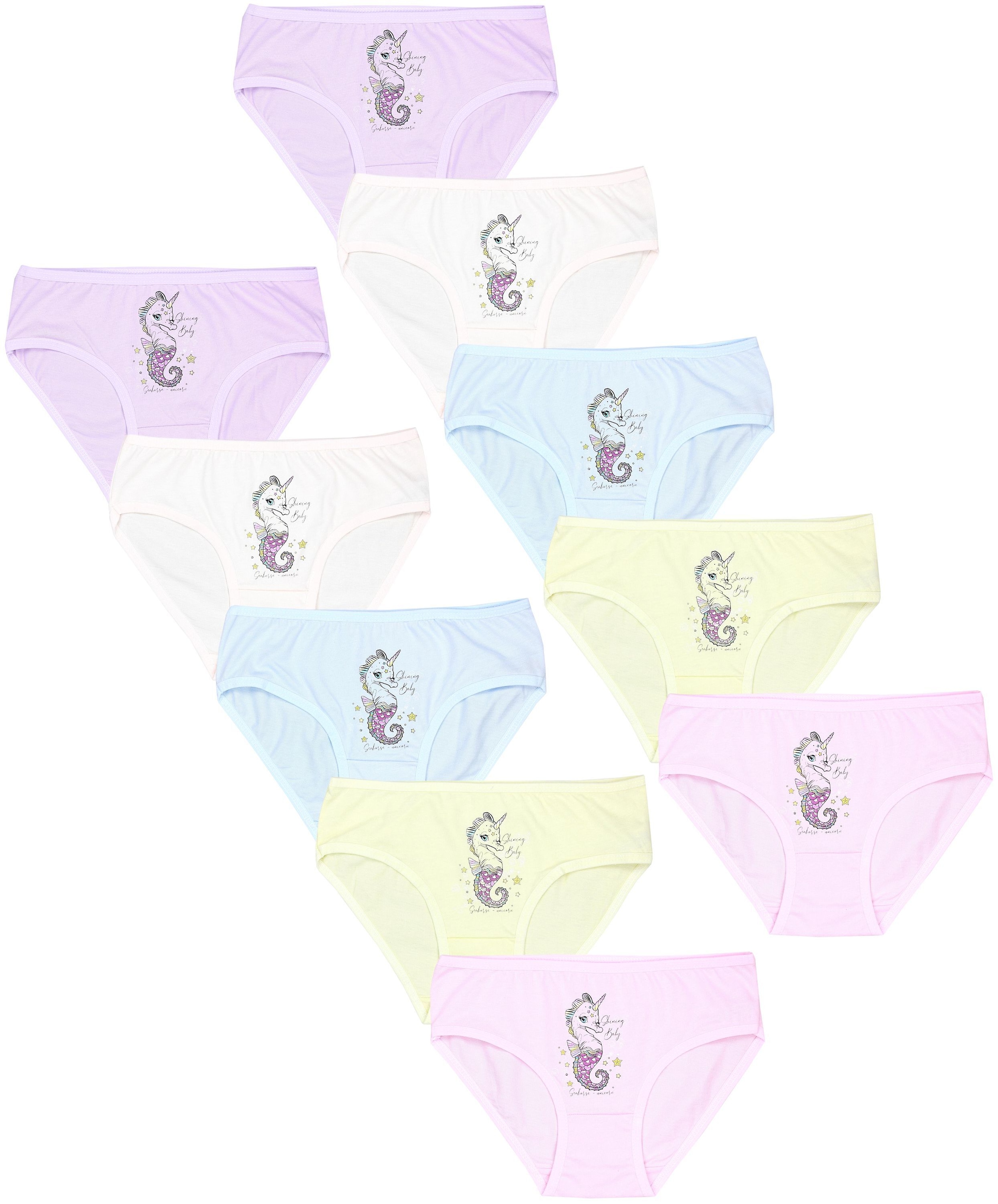 TupTam Slip »Slips Mädchen Slips mit Aufdruck 10er Pack«