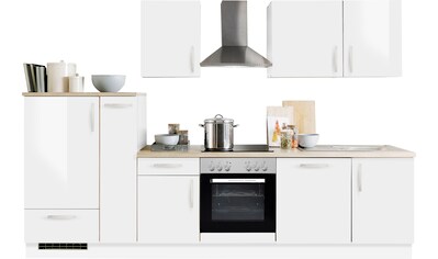 Menke Küchen Küchenzeile »White Premium«, Küchenzeile mit E-Geräten, Breite 310 cm kaufen