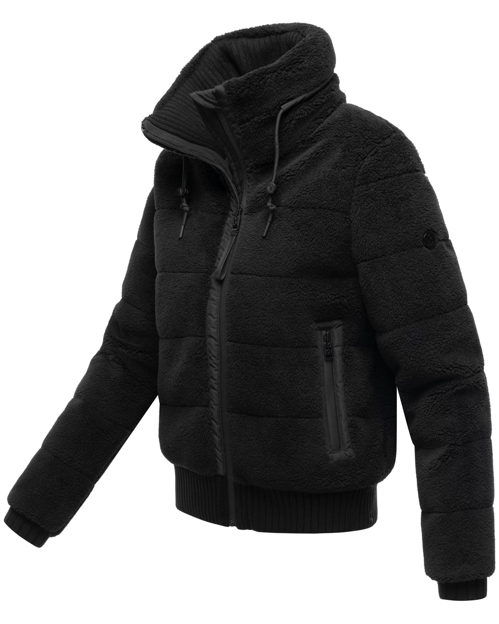 Navahoo Plüschjacke »Schneepuder 14«, warme Damen Teddyjacke für den Winter